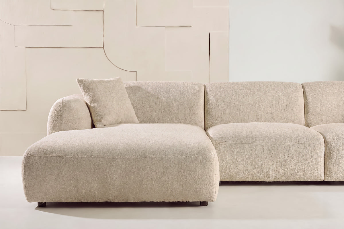 Ecksofa Leia - Beige-Ecksofas-Venture Home-le canapé