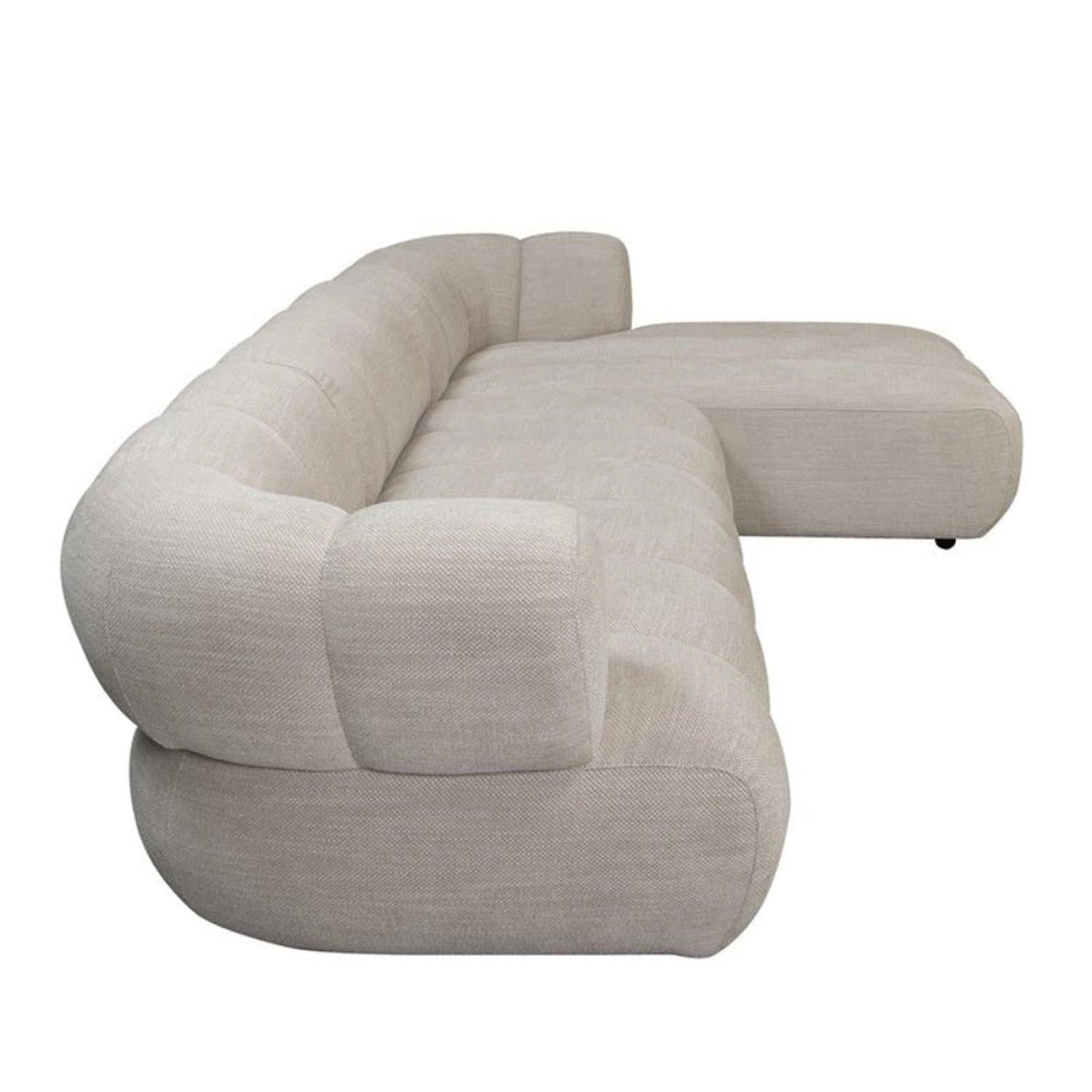 Ecksofa New York als 4-Sitzer - Longchair rechts - Beige-Ecksofas-Pole to Pole-le canapé
