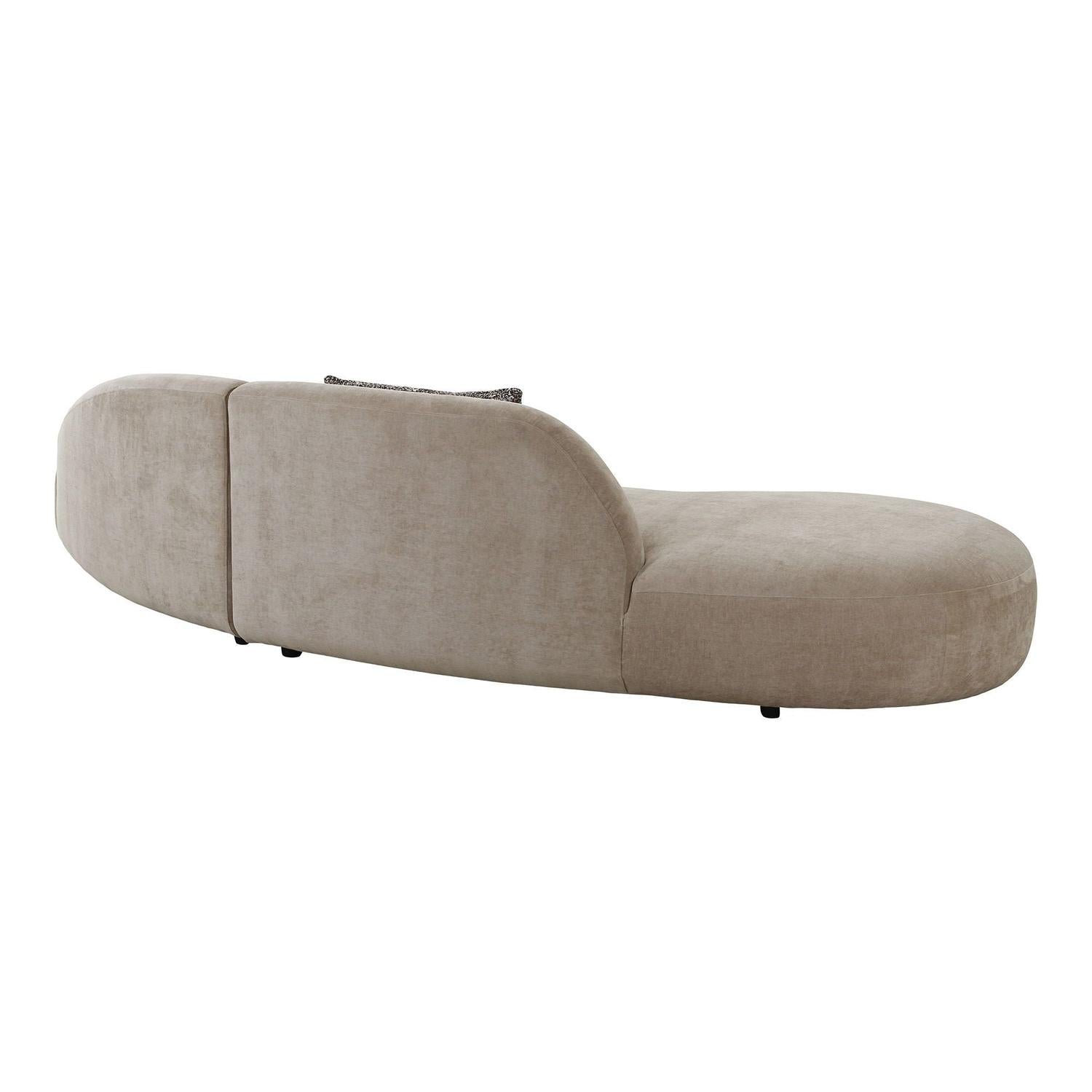 Ecksofa Venice aus Chenille - Natur-Ecksofa-House Nordic-le canapé