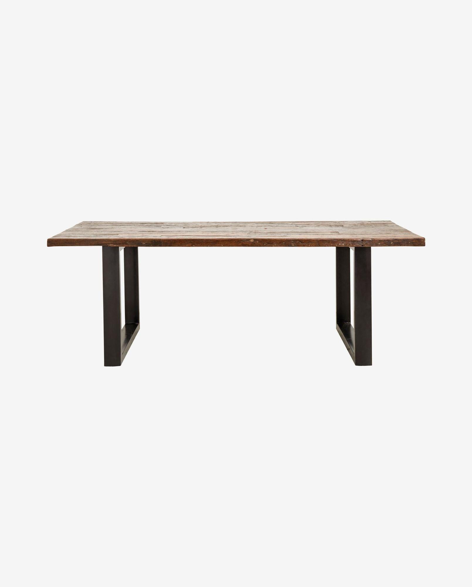 Eisentisch VINTAGE 220cm - Natur-Esstisch Rechteckig-Nordal A/S-le canapé