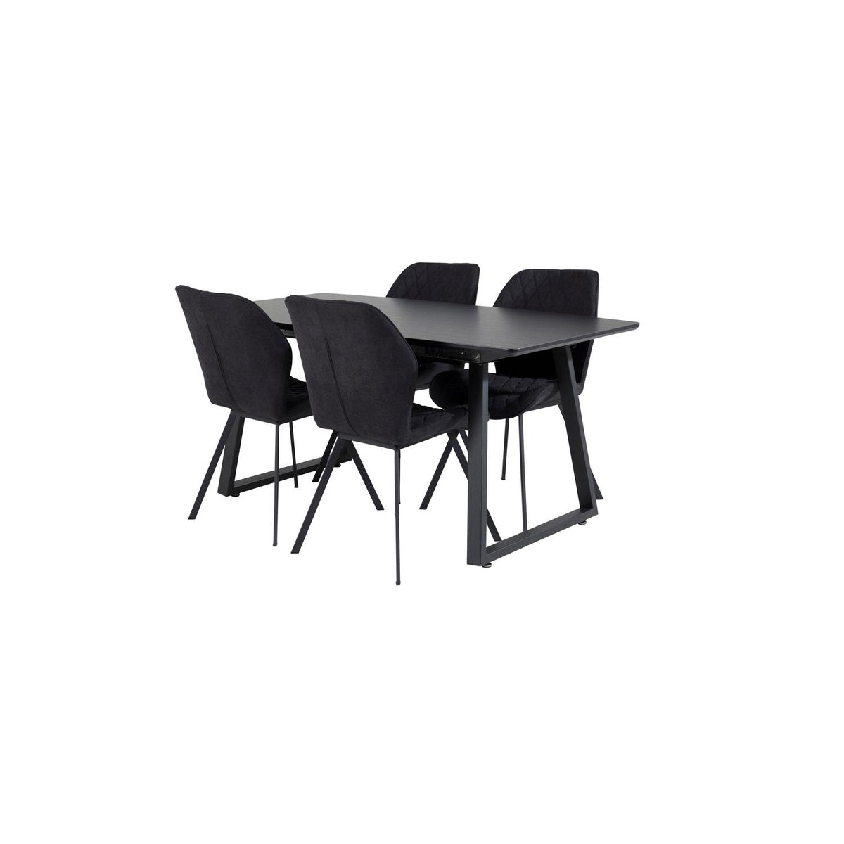Essgruppe Esstisch 160*85cm Inca mit Stühlen Gemma-Essgruppen-Venture Home-le canapé