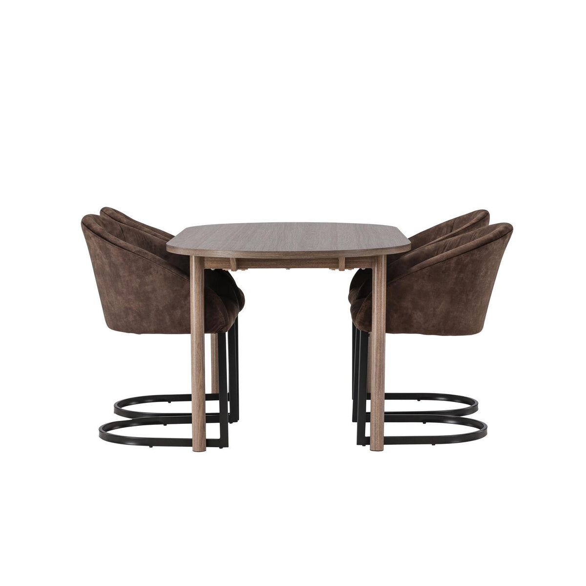 Essgruppe Esstisch Andy 180*90cm mit Stühlen Evening-Essgruppen-Venture Home-le canapé