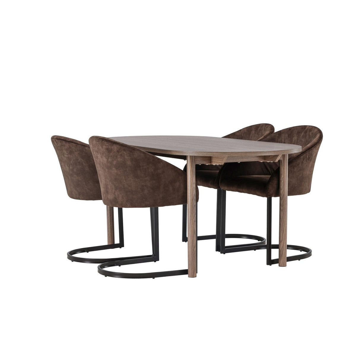 Essgruppe Esstisch Andy 180*90cm mit Stühlen Evening-Essgruppen-Venture Home-le canapé