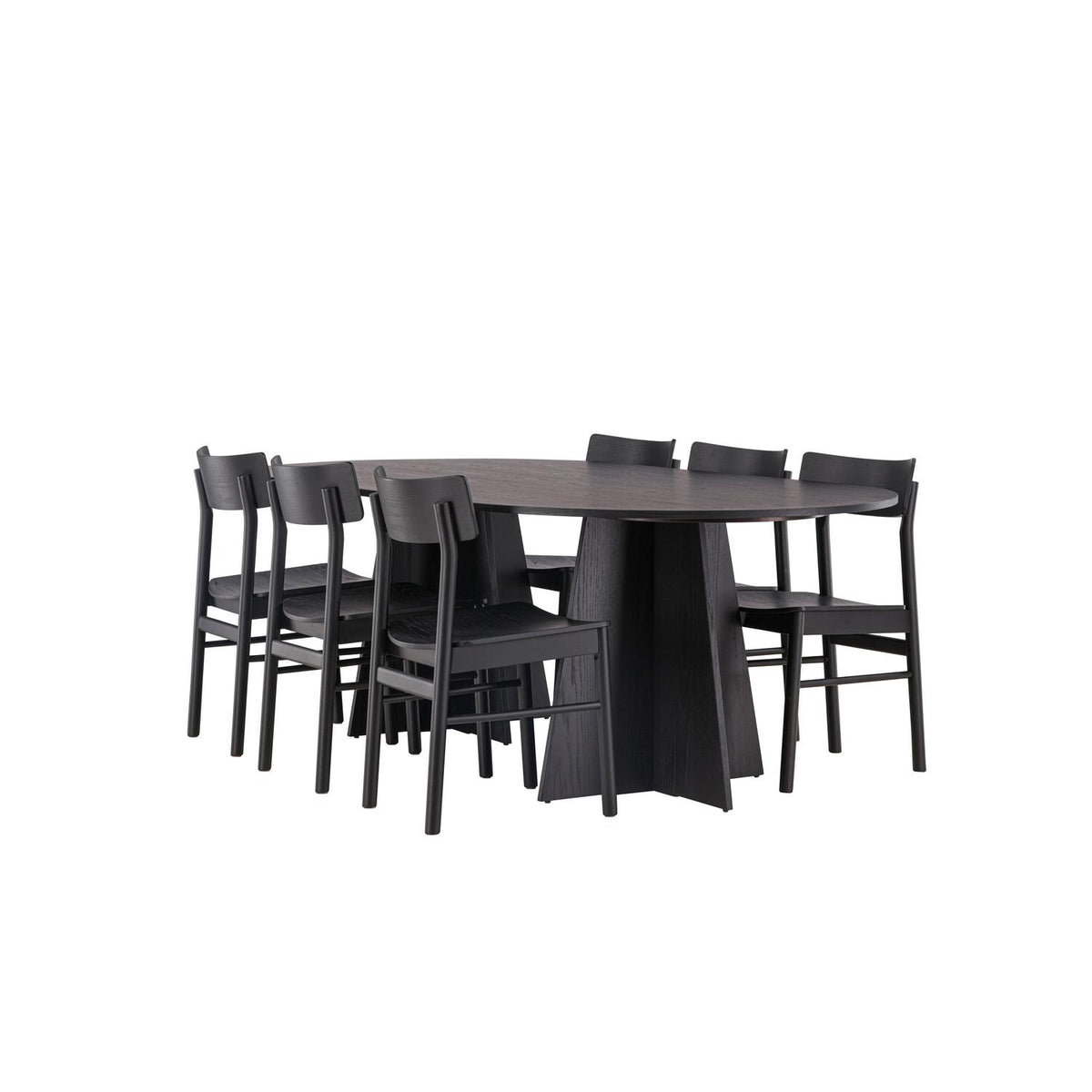 Essgruppe Esstisch Bootcut 230*115cm mit Stühlen Montros-Essgruppen-Venture Home-le canapé