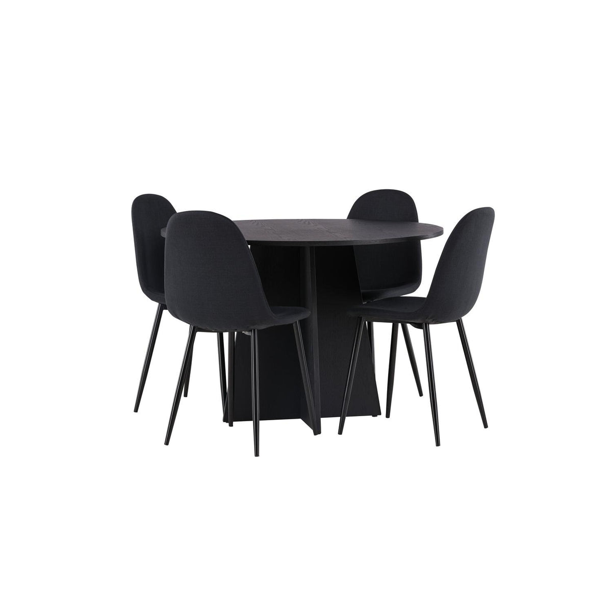 Essgruppe Esstisch Bootcut Ø110cm mit Stühlen Polar-Essgruppen-Venture Home-le canapé