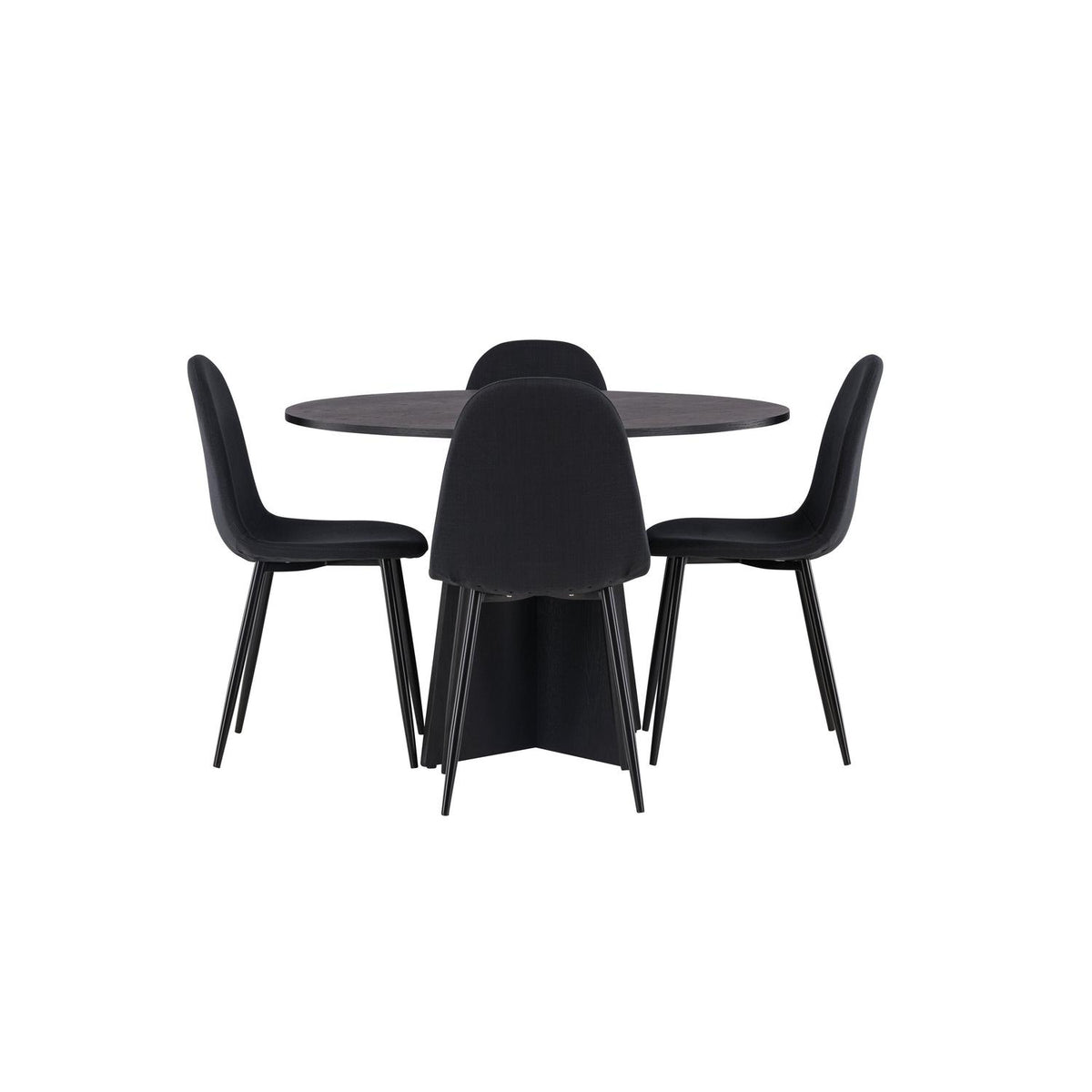 Essgruppe Esstisch Bootcut Ø110cm mit Stühlen Polar-Essgruppen-Venture Home-le canapé