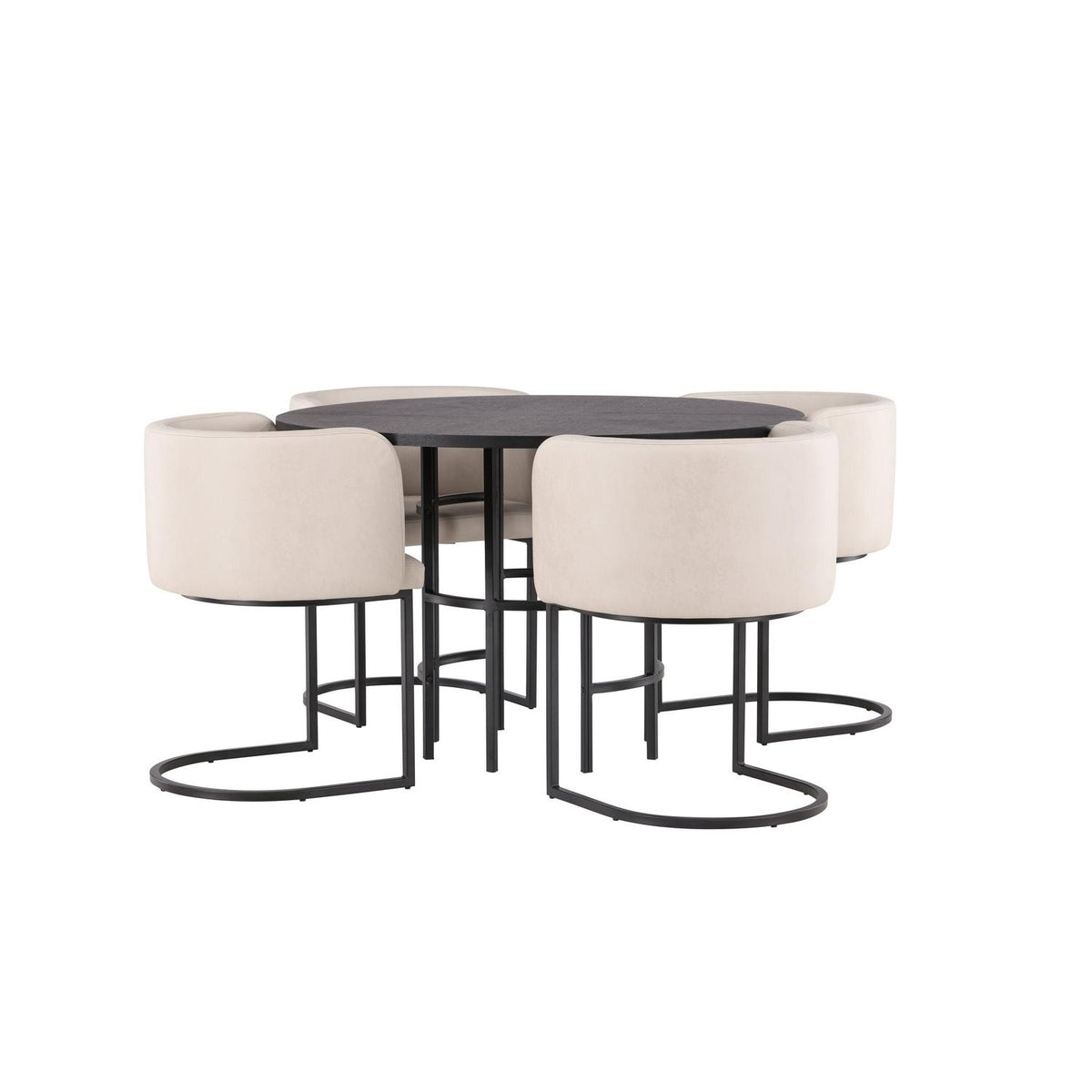 Essgruppe Esstisch Copenhagen Ø115cm mit Stühlen Simrishamn-Essgruppen-Venture Home-le canapé