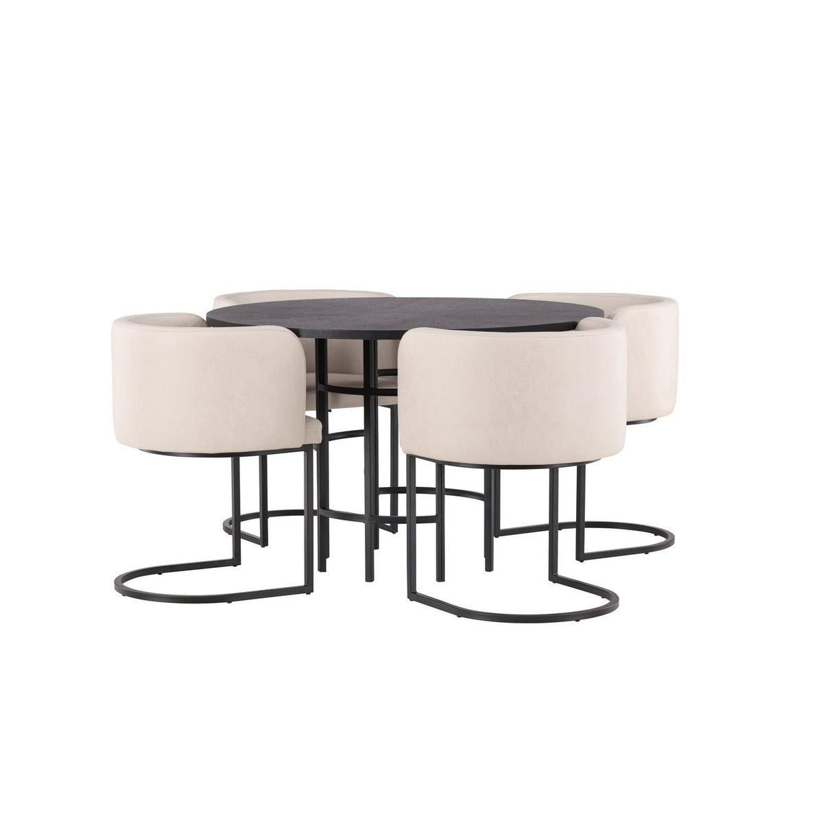 Essgruppe Esstisch Copenhagen Ø115cm mit Stühlen Simrishamn-Essgruppen-Venture Home-le canapé