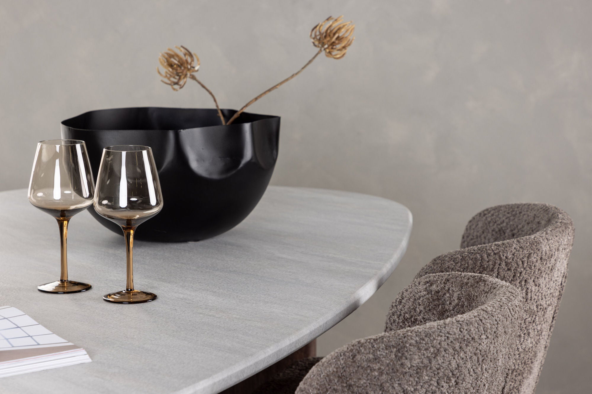 Essgruppe Esstisch Grönvik Oval 180cm mit Stühlen Modesto - Hellgrau/Aschgrau-Essgruppe Oval-Venture Home-le canapé