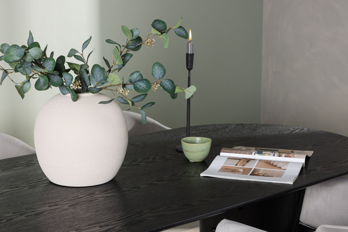 Essgruppe Esstisch Isolde 180*90cm mit Stühlen Evelina aus Samt-Essgruppen-Venture Home-le canapé
