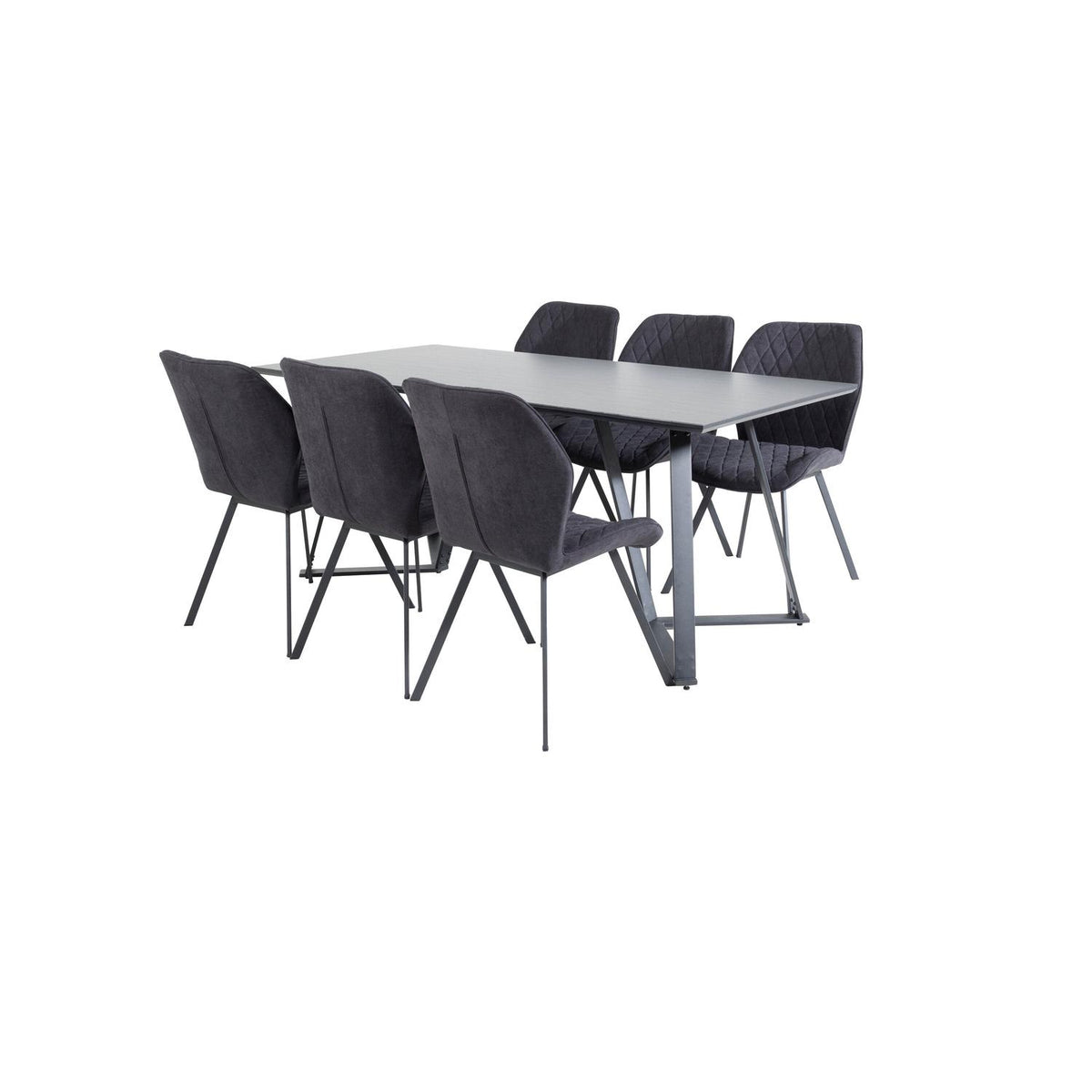 Essgruppe Esstisch Marina 180*90 mit Stühlen Gemma-Essgruppen-Venture Home-le canapé