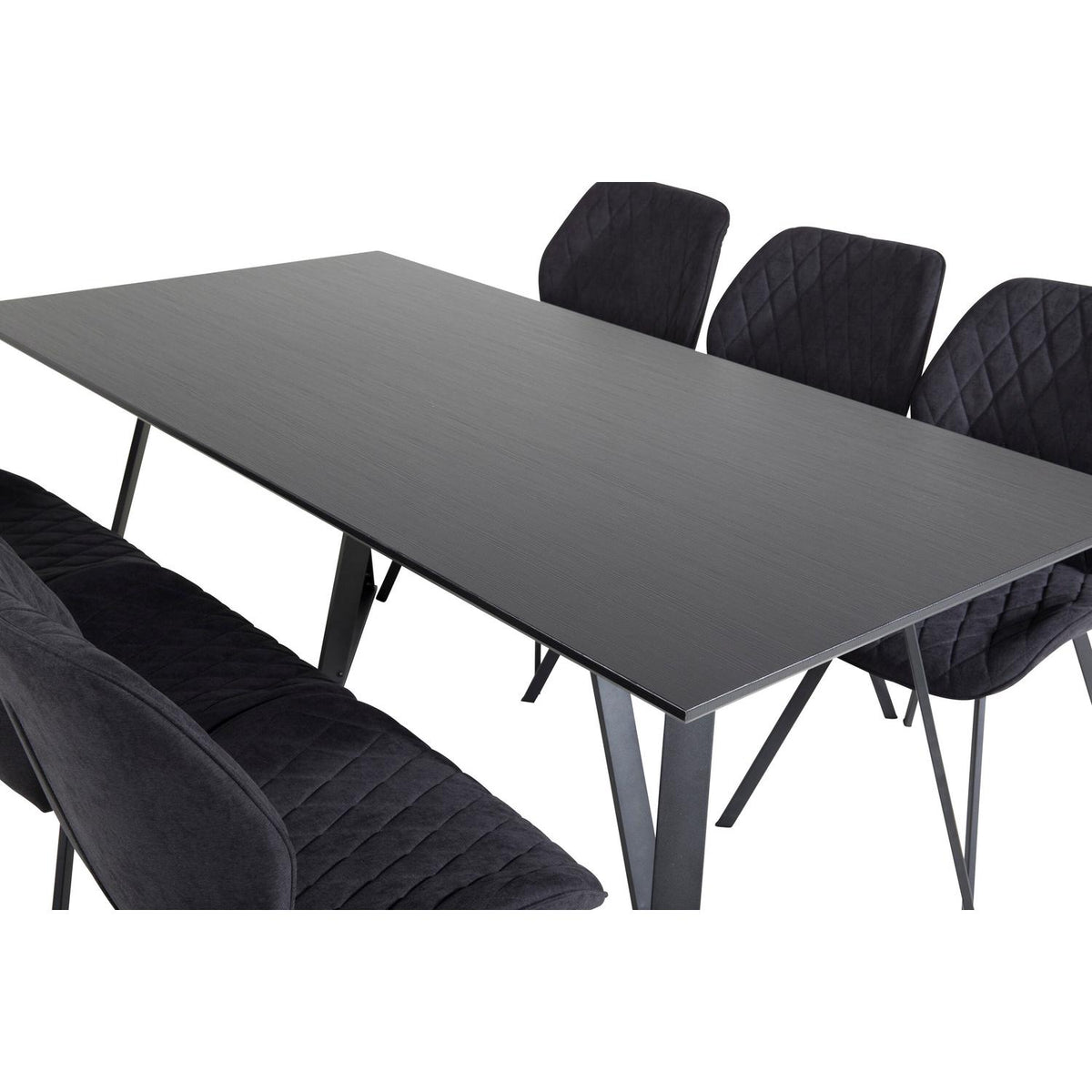 Essgruppe Esstisch Marina 180*90 mit Stühlen Gemma-Essgruppen-Venture Home-le canapé