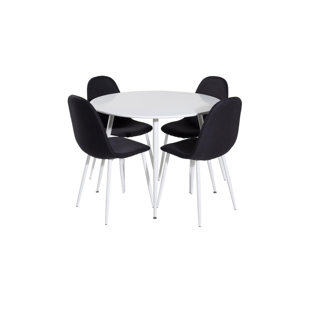 Essgruppe Esstisch Plaza Ø100cm mit Stühlen Polar-Essgruppen-Venture Home-le canapé