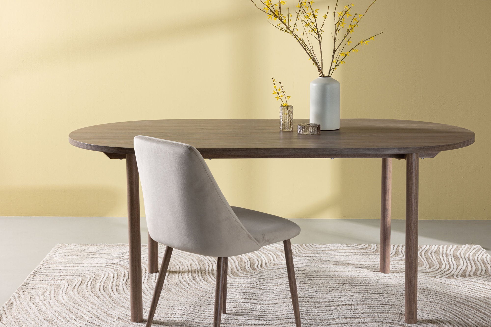Esstisch Andy Oval 180*90cm - Dunkelbraun-Esstische Oval-Venture Home-le canapé