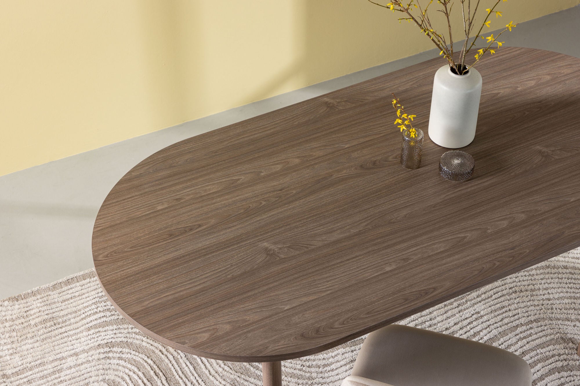 Esstisch Andy Oval 180*90cm - Dunkelbraun-Esstische Oval-Venture Home-le canapé