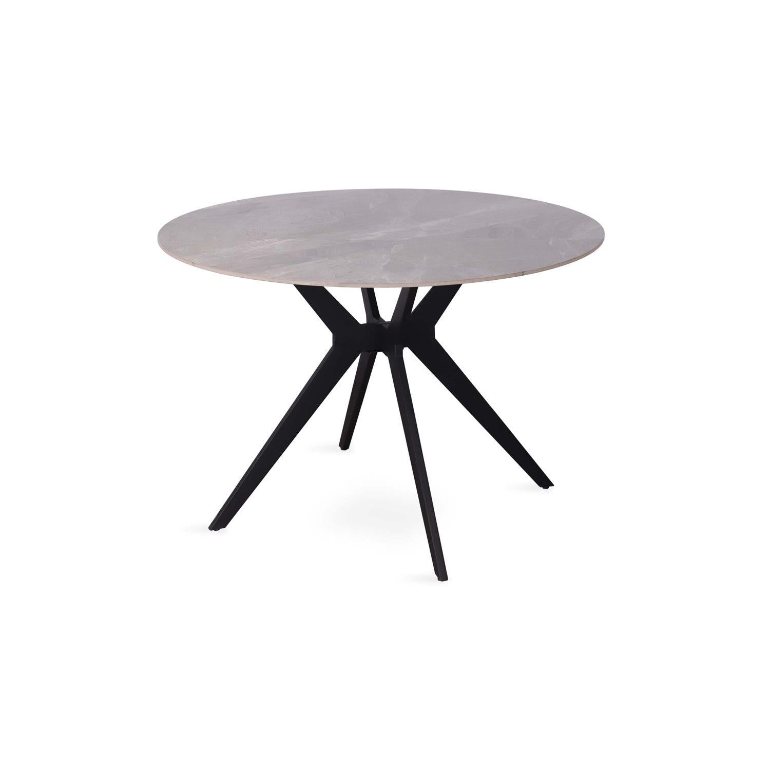 Esstisch Apollo Ø110cm mit Steinplatte - Grau-Esstisch Rund-Rousseau-le canapé