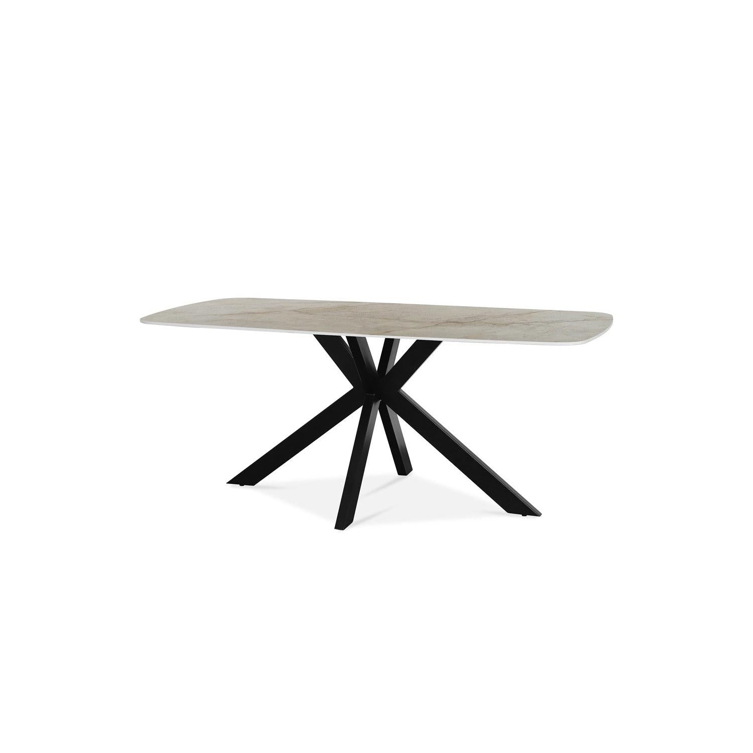 Esstisch Apollo Oval 180cm mit Steinplatte - Beige-Esstisch Oval-Rousseau-le canapé