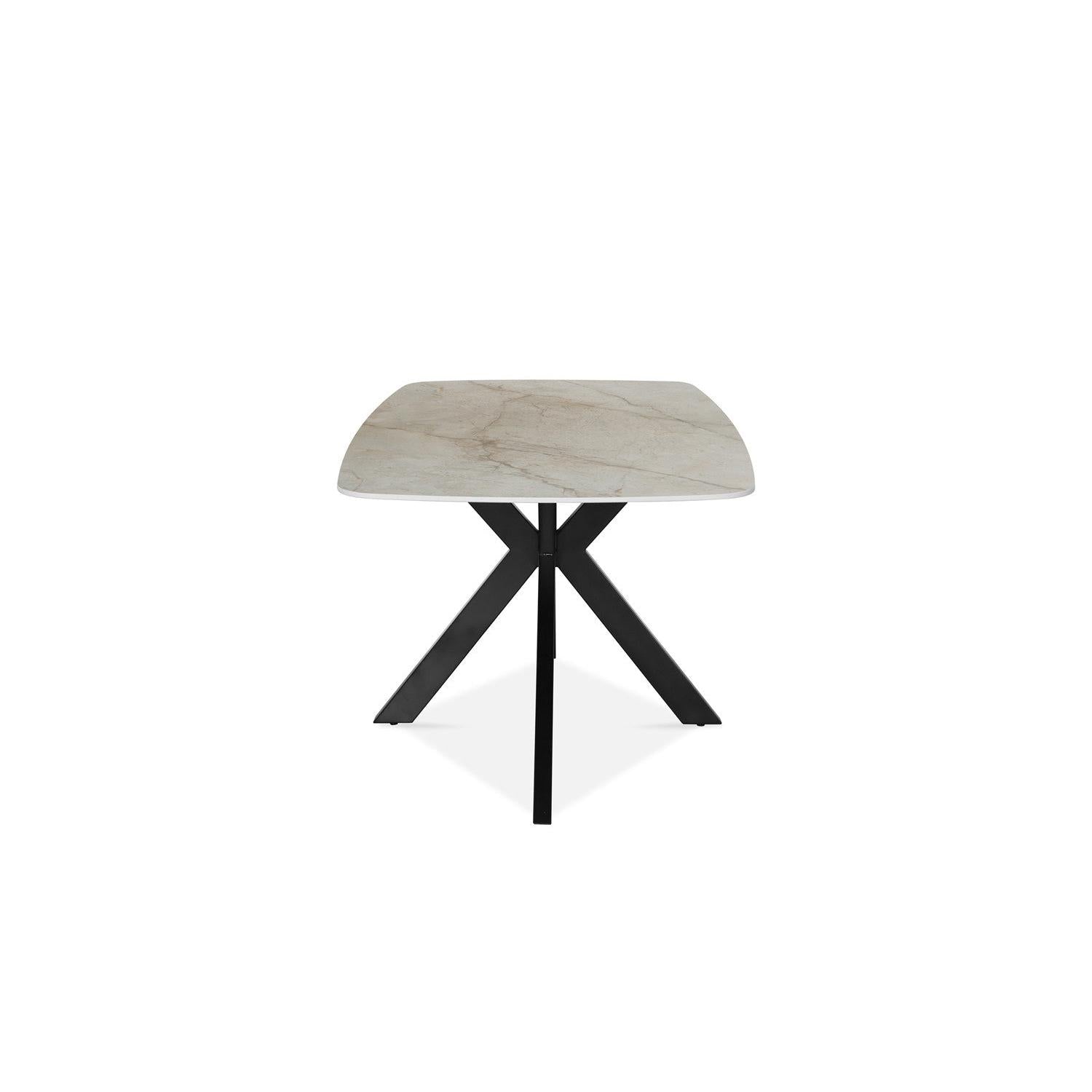 Esstisch Apollo Oval 180cm mit Steinplatte - Beige-Esstisch Oval-Rousseau-le canapé