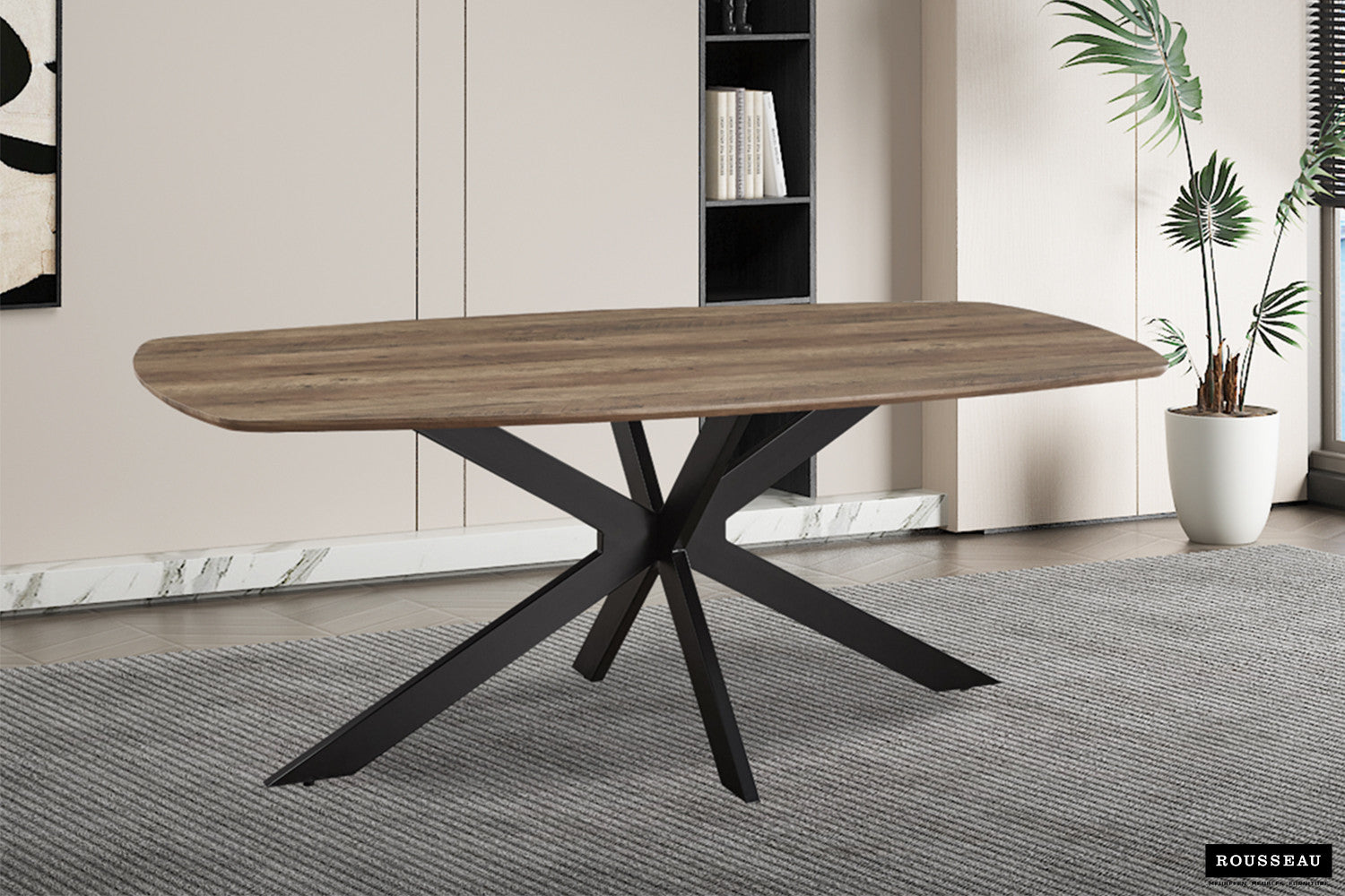 Esstisch Aziz 200cm Oval - Braun-Esstisch Oval-Rousseau-le canapé