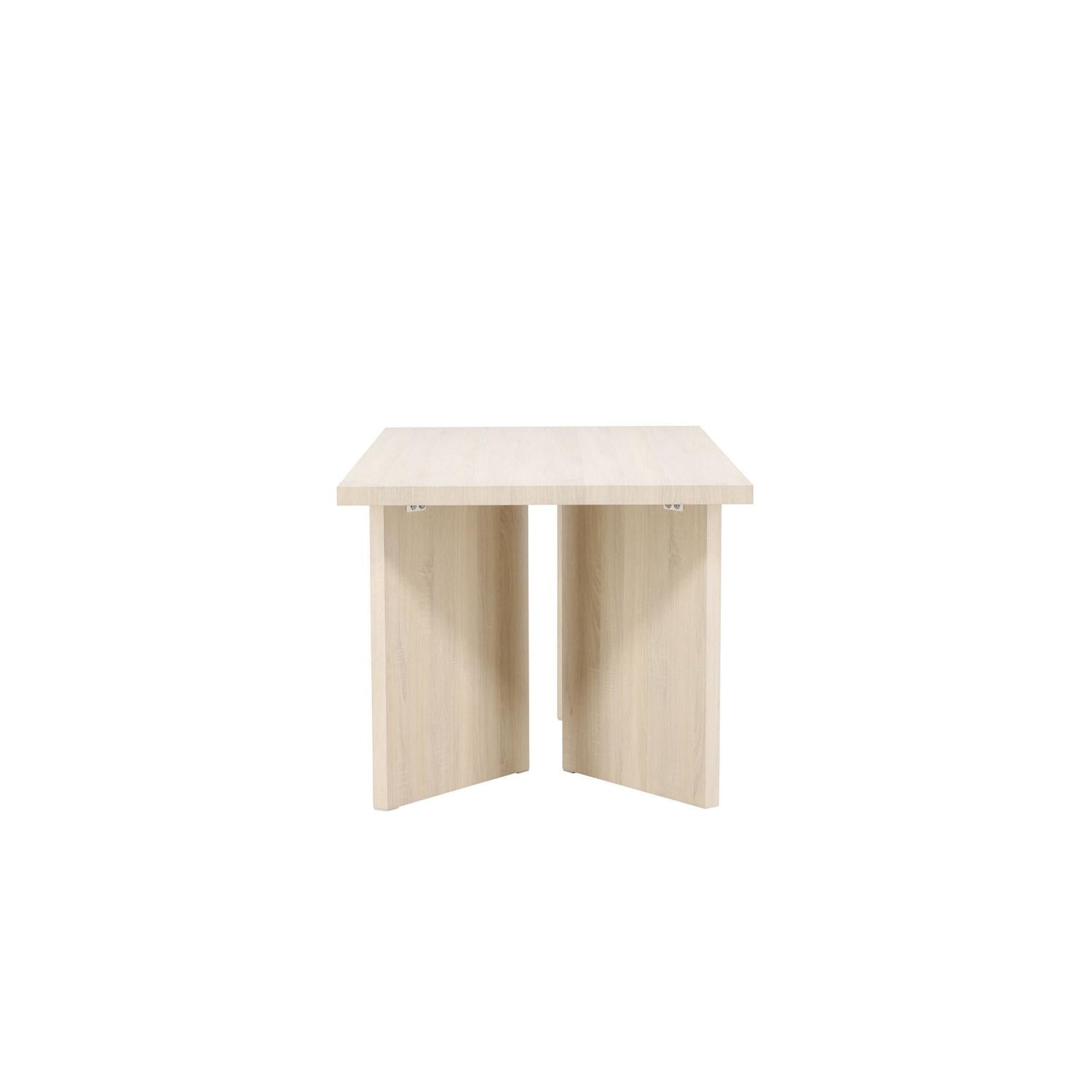 Esstisch Bassholmen 180x90cm - Cremeweiß-Esstische Rechteckig-Vind-le canapé