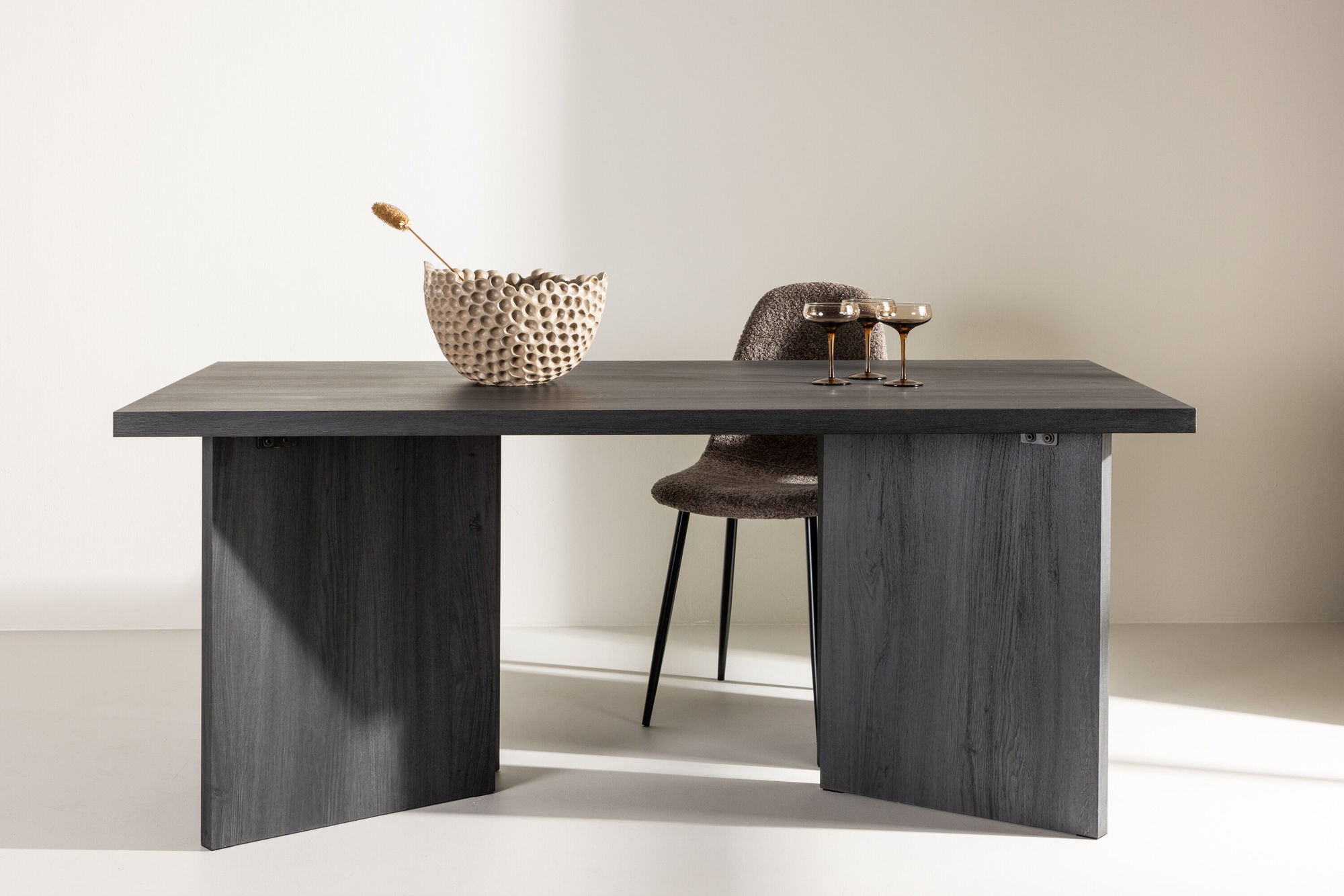 Esstisch Bassholmen 180x90cm - Schwarz-Esstische Rechteckig-Vind-le canapé