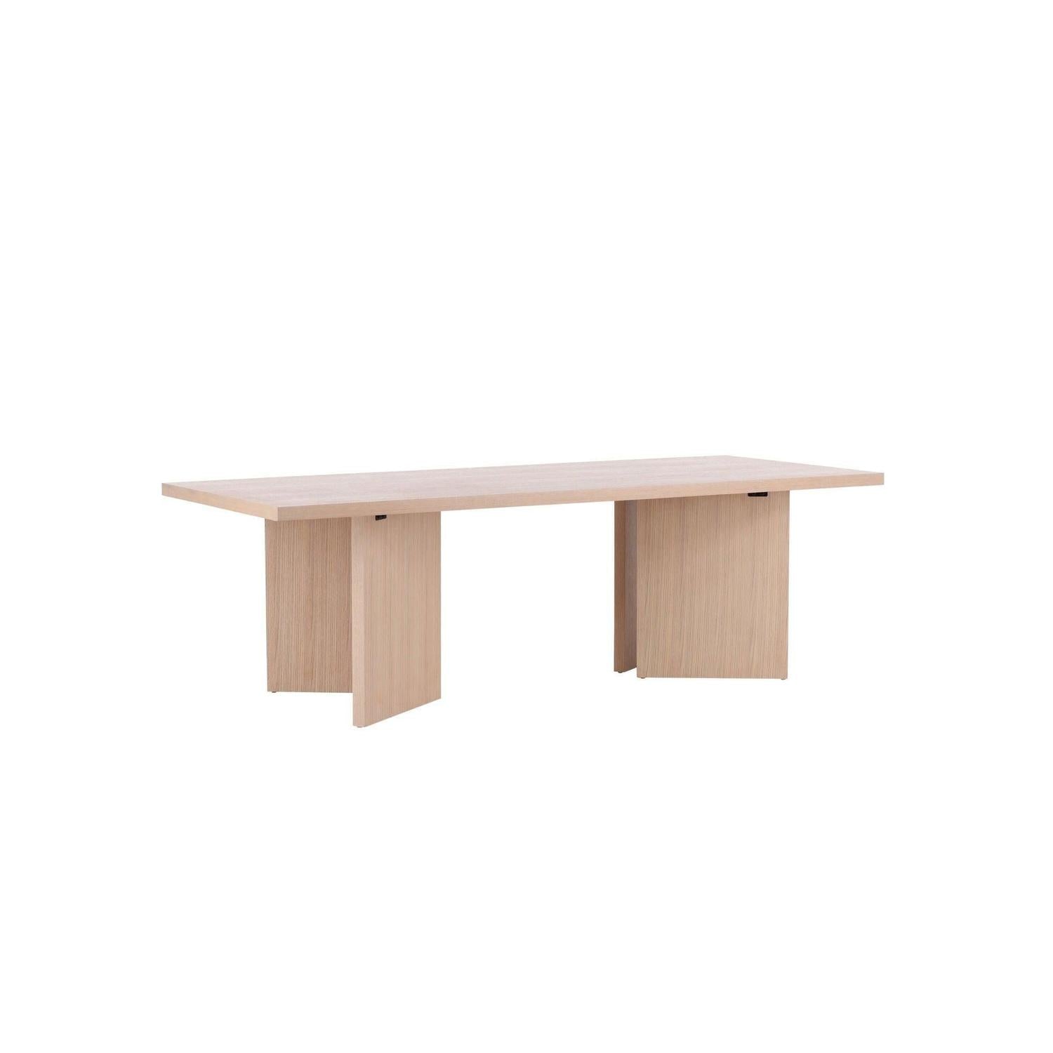 Esstisch Bassholmen 240*100cm - Cremeweiß-Esstische Rechteckig-Vind-le canapé