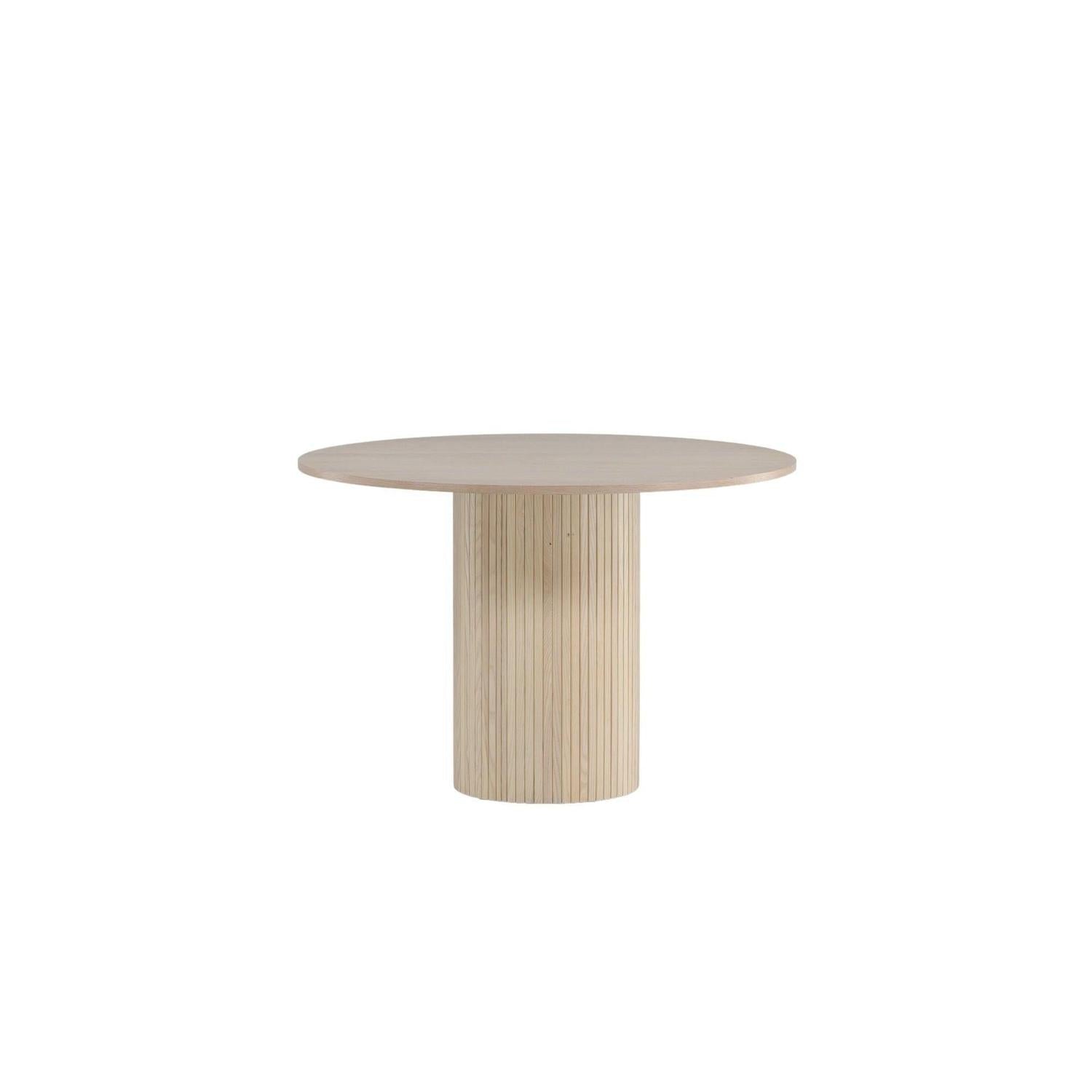 Esstisch Bianca Ø110cm - Cremeweiß-Esstische Rund-Venture Home-le canapé