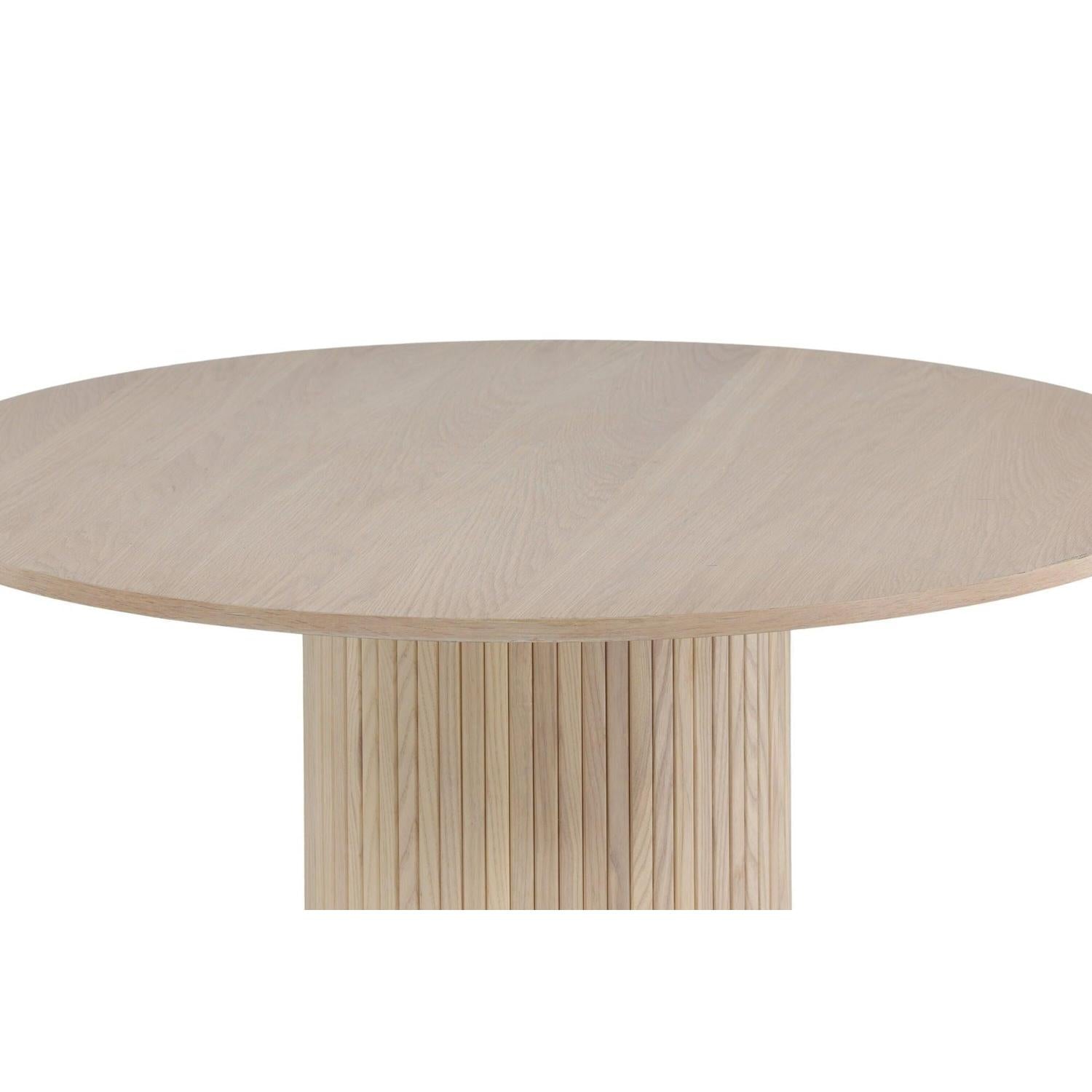 Esstisch Bianca Ø110cm - Kalkweiß-Esstisch Rund-Venture Home-le canapé
