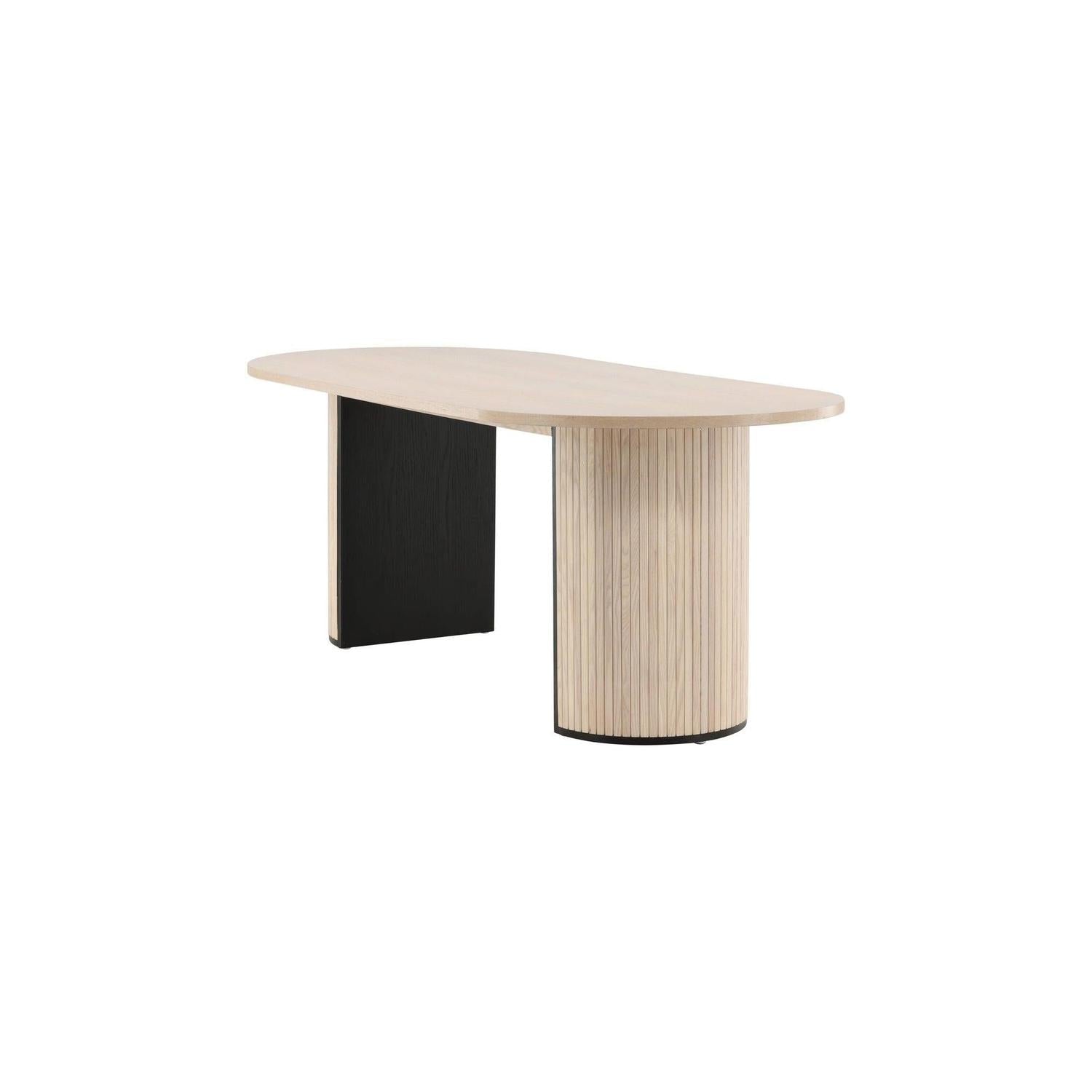 Esstisch Bianca Oval 200*90cm - Kalkweiß-Esstisch Oval-Venture Home-le canapé