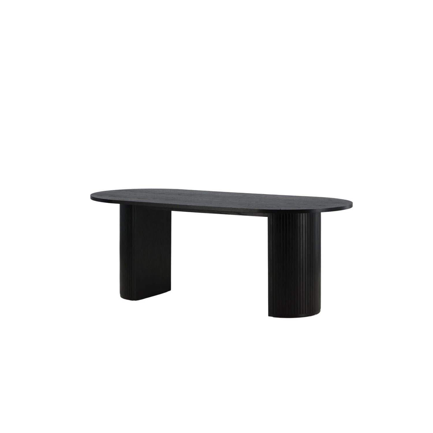 Esstisch Bianca Oval 200*90cm - Schwarz-Esstische Oval-Venture Home-le canapé