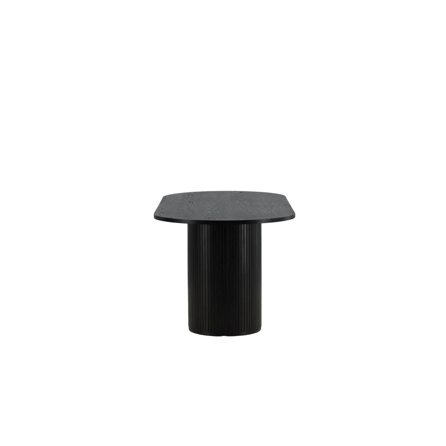 Esstisch Bianca Oval 200*90cm - Schwarz-Esstische Oval-Venture Home-le canapé