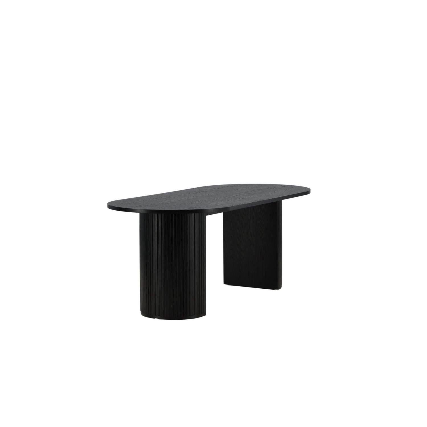 Esstisch Bianca Oval 200*90cm - Schwarz-Esstische Oval-Venture Home-le canapé