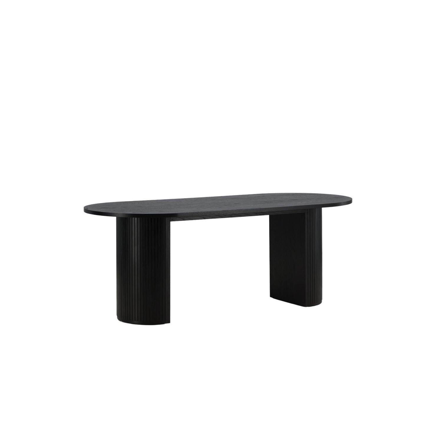 Esstisch Bianca Oval 200*90cm - Schwarz-Esstische Oval-Venture Home-le canapé
