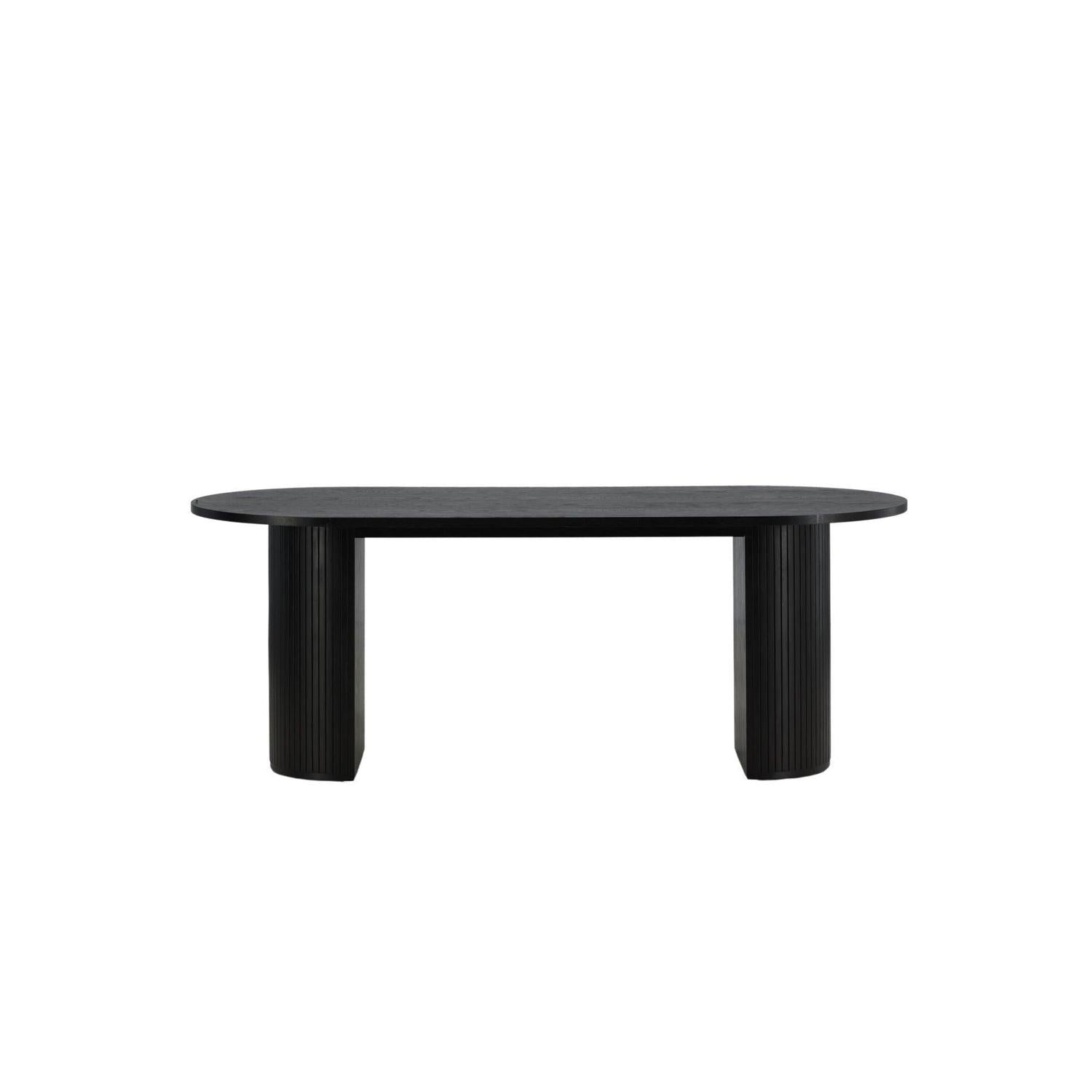 Esstisch Bianca Oval 200*90cm - Schwarz-Esstische Oval-Venture Home-le canapé