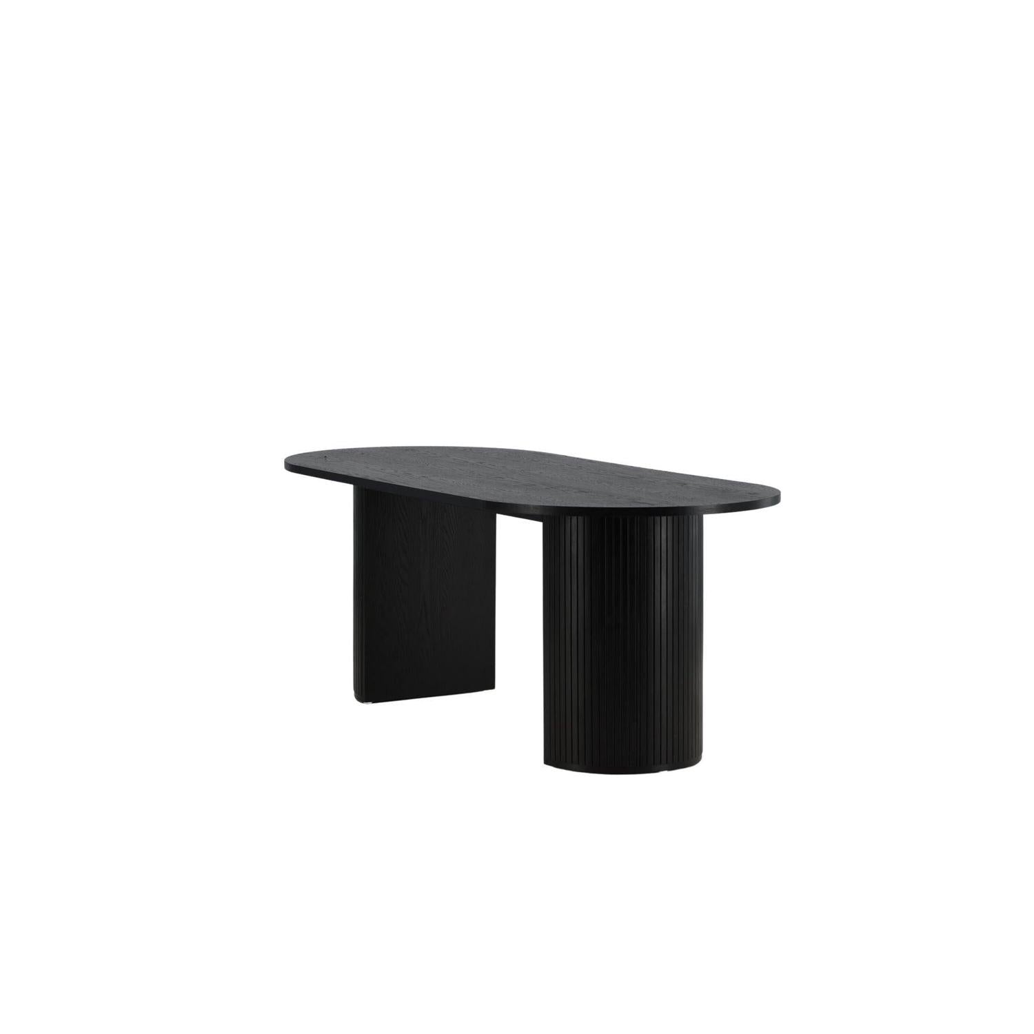 Esstisch Bianca Oval 200*90cm - Schwarz-Esstische Oval-Venture Home-le canapé