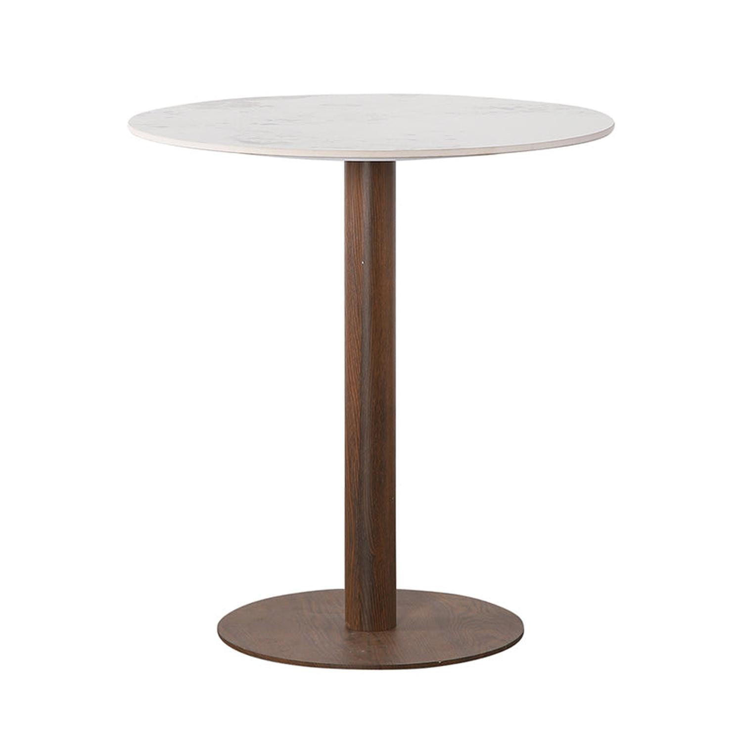 Esstisch Bistro aus Keramik Ø70cm - Weiß-Esstische Rund-Pole to Pole-le canapé