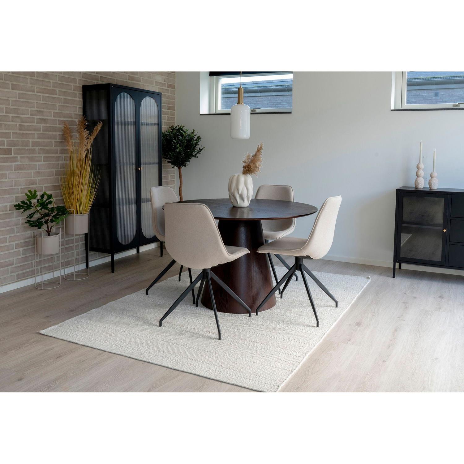 Esstisch Bolton ø120cm - Walnuß-Esstisch Rund-House Nordic-le canapé