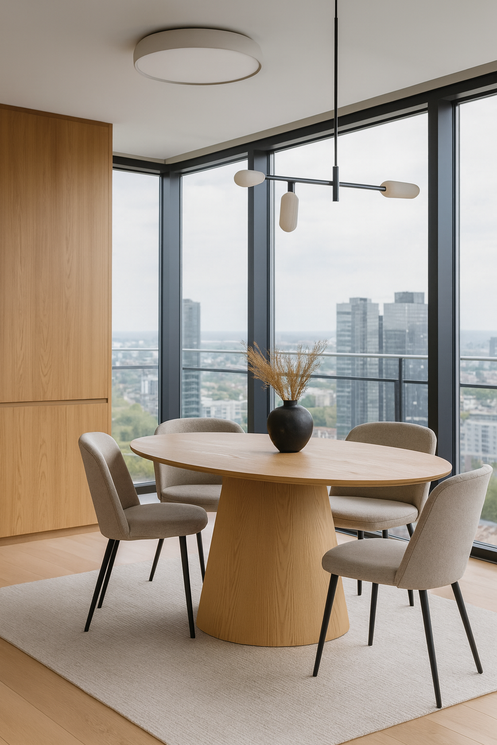 Esstisch Bolton Oval 160*90cm - Eiche Dekor-Esstisch Oval-House Nordic-le canapé