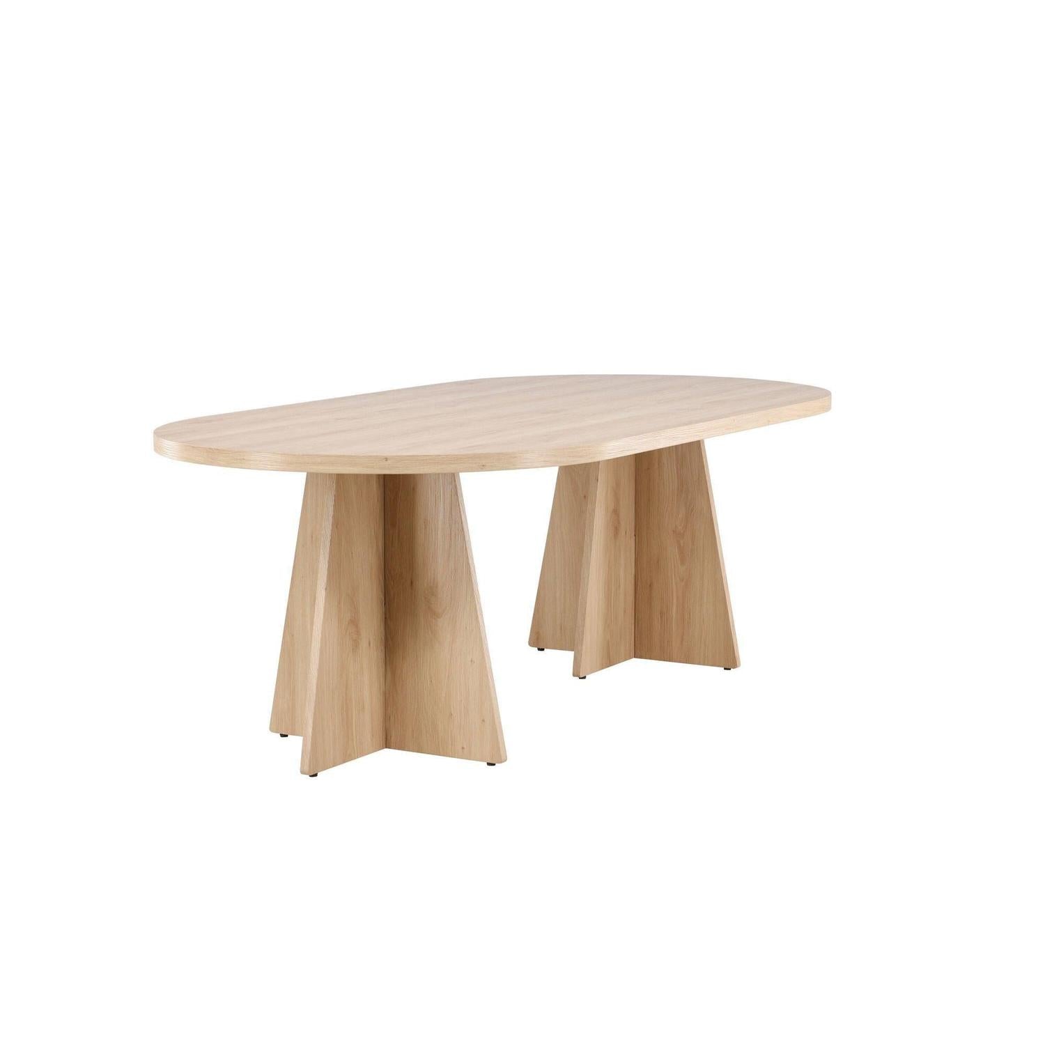 Esstisch Bootcut 230*115cm - Hellbraun-Esstisch Oval-Venture Home-le canapé