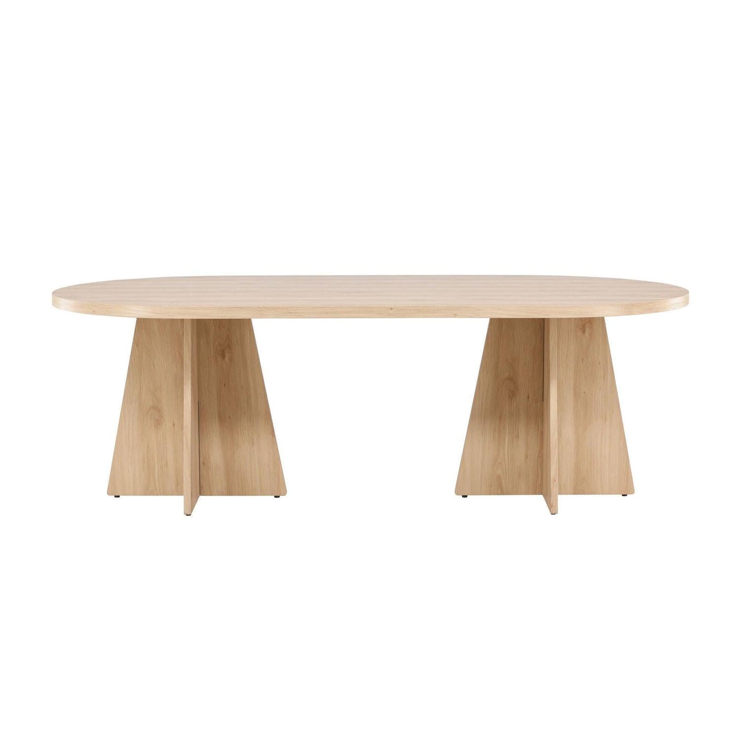 Esstisch Bootcut 230*115cm - Hellbraun-Esstische Oval-Venture Home-le canapé