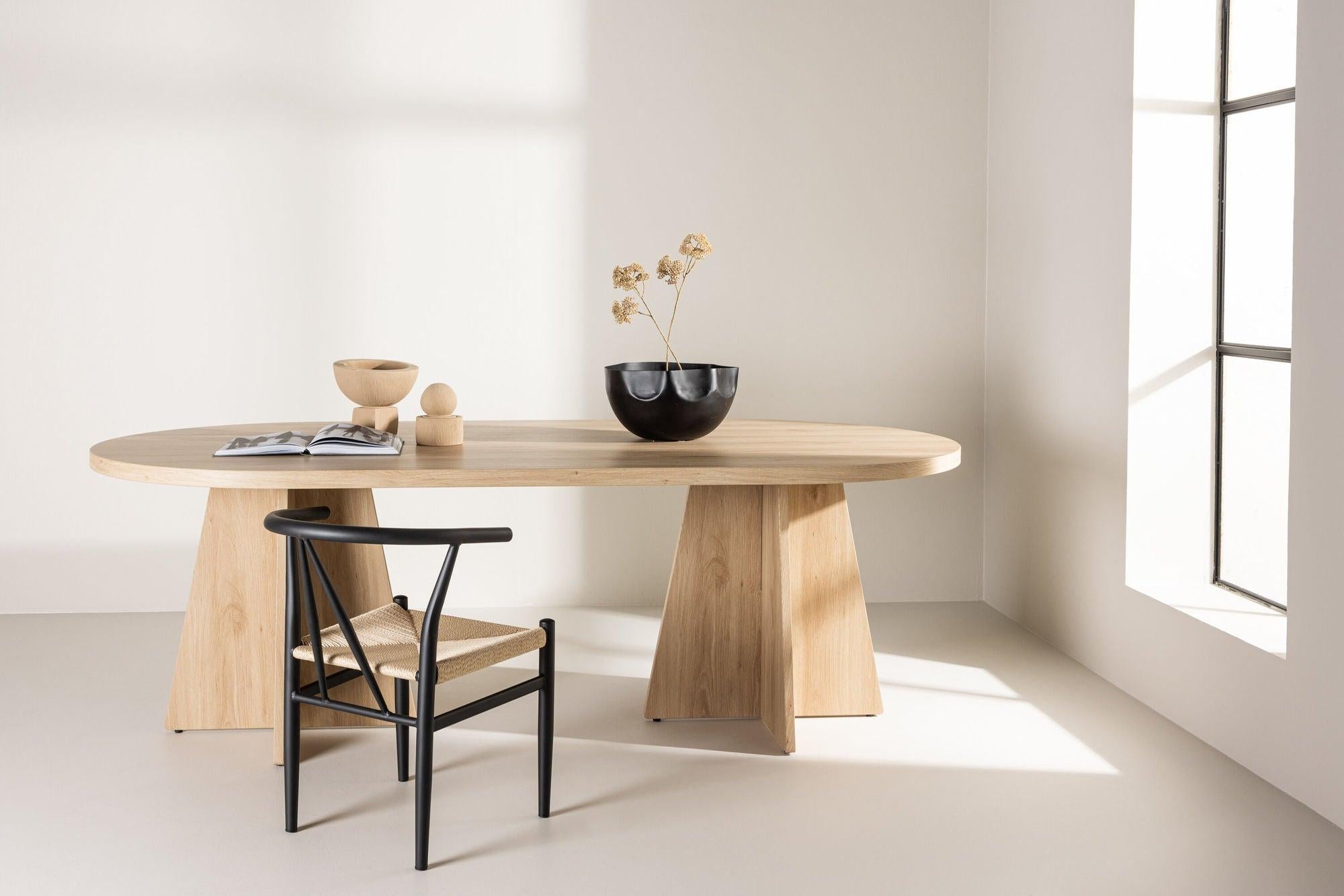 Esstisch Bootcut 230*115cm - Hellbraun-Esstische Oval-Venture Home-le canapé