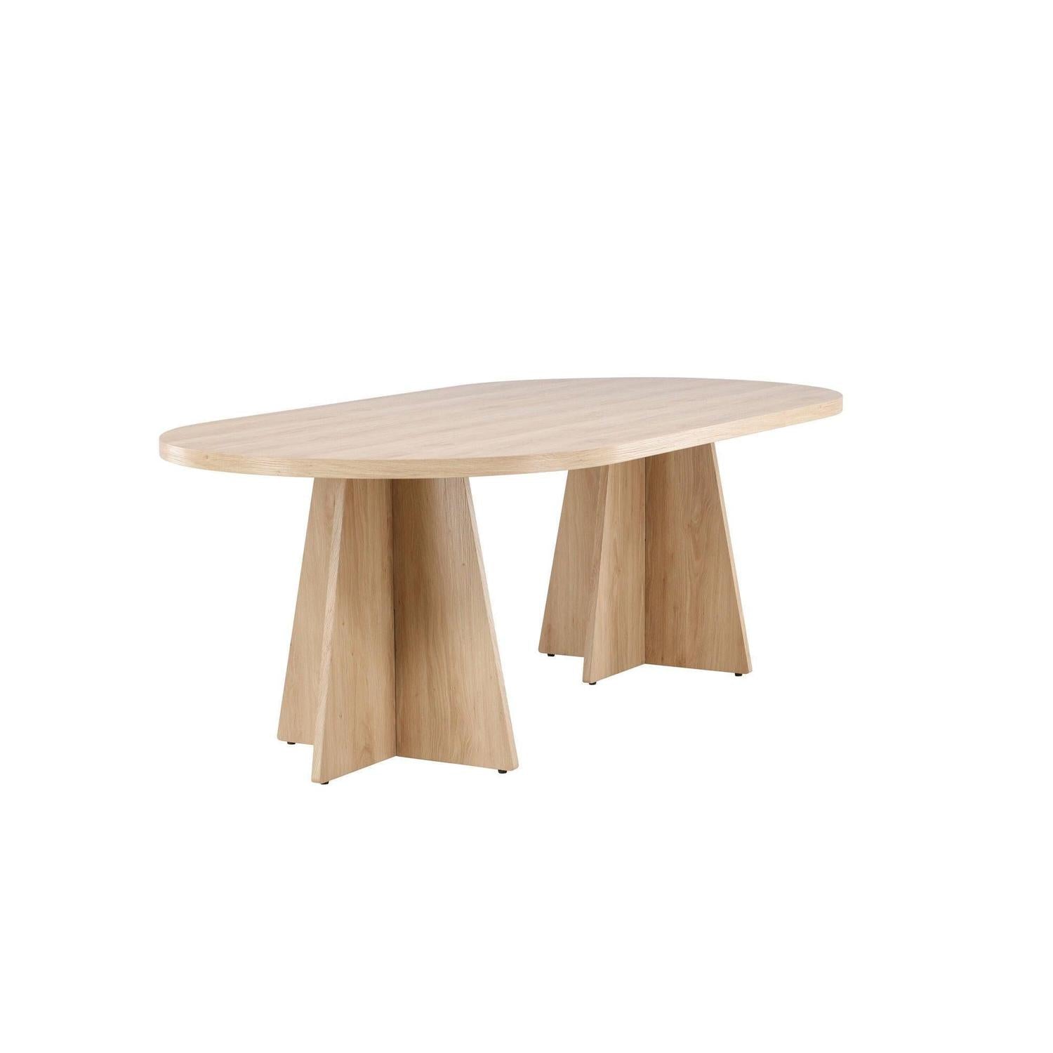 Esstisch Bootcut 230*115cm - Hellbraun-Esstische Oval-Venture Home-le canapé