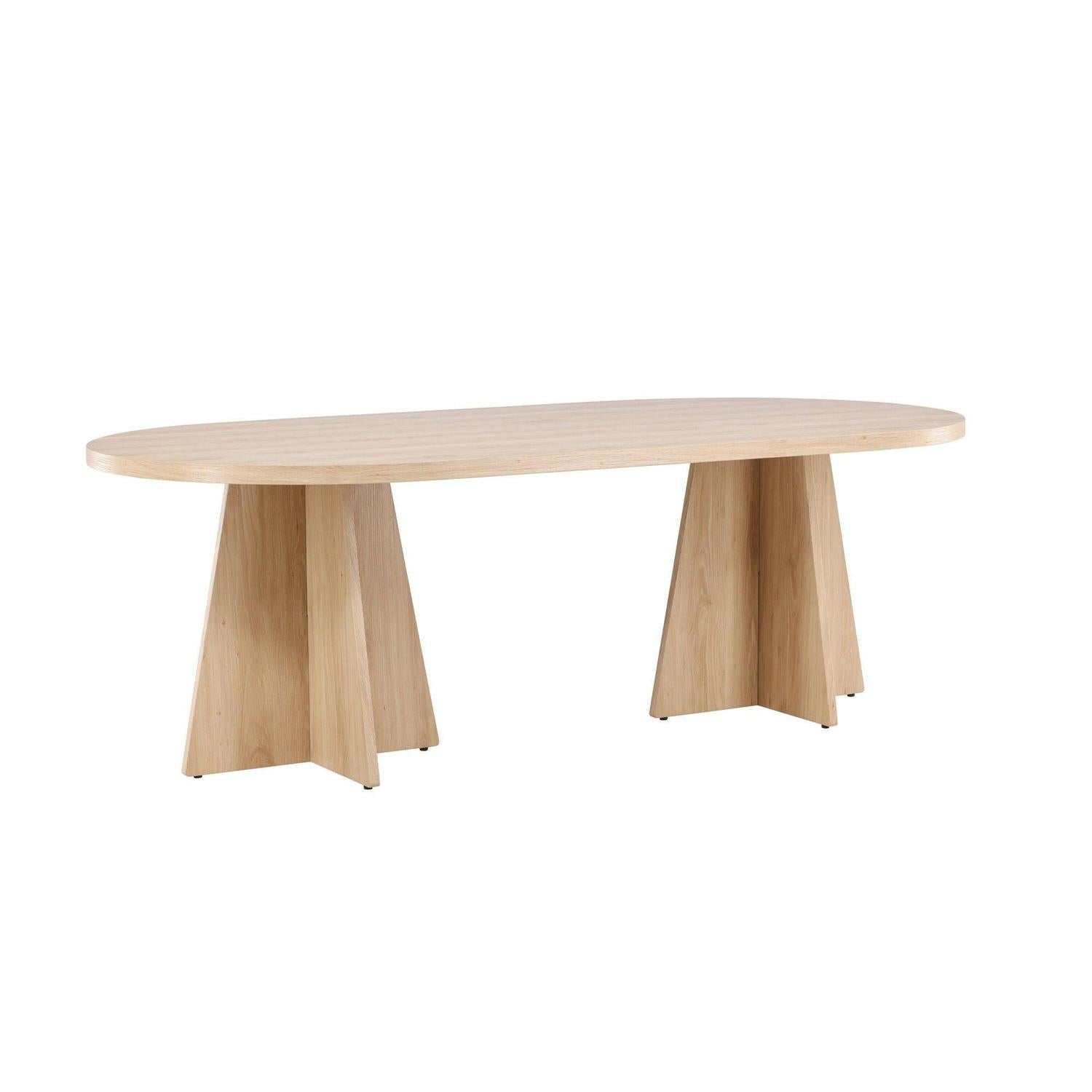 Esstisch Bootcut 230*115cm - Hellbraun-Esstische Oval-Venture Home-le canapé