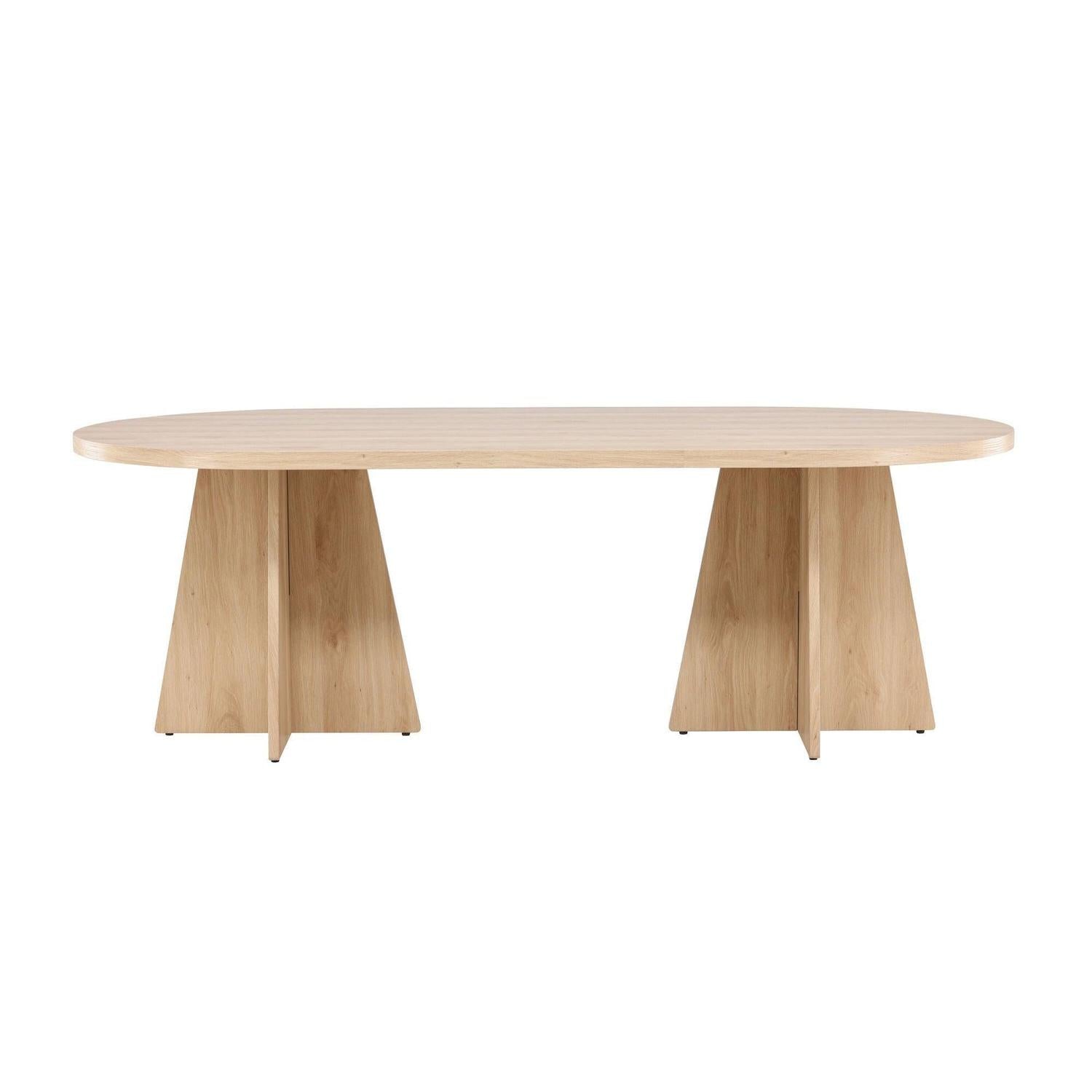 Esstisch Bootcut 230*115cm - Hellbraun-Esstische Oval-Venture Home-le canapé