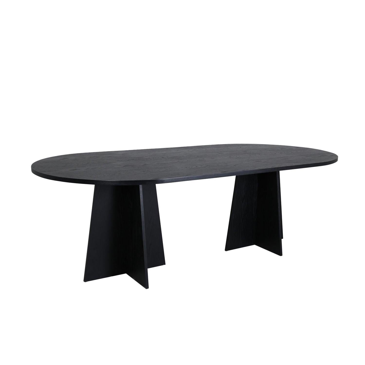 Esstisch Bootcut 230*115cm - Schwarz-Esstisch Oval-Venture Home-le canapé