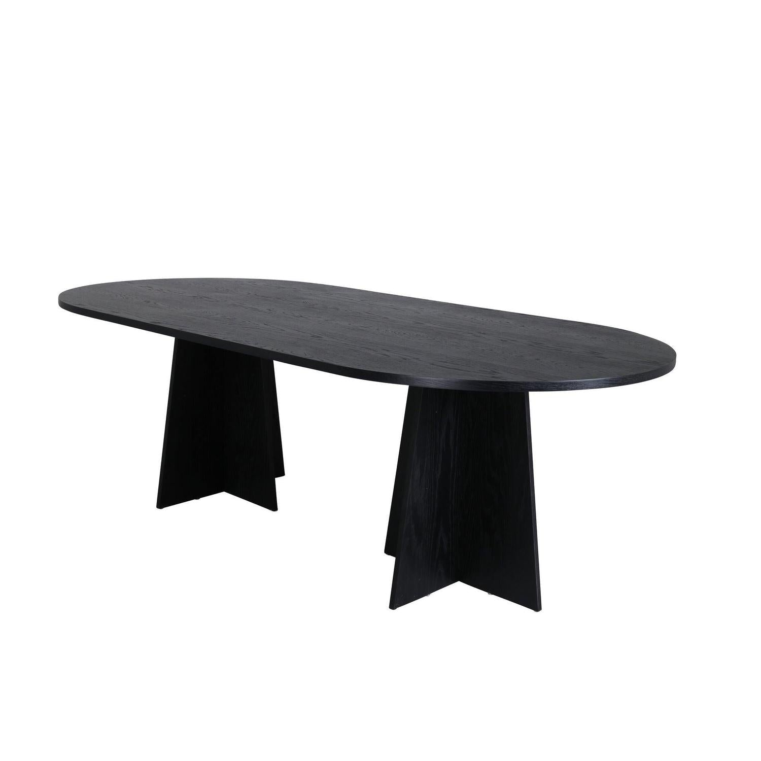 Esstisch Bootcut 230*115cm - Schwarz-Esstisch Oval-Venture Home-le canapé