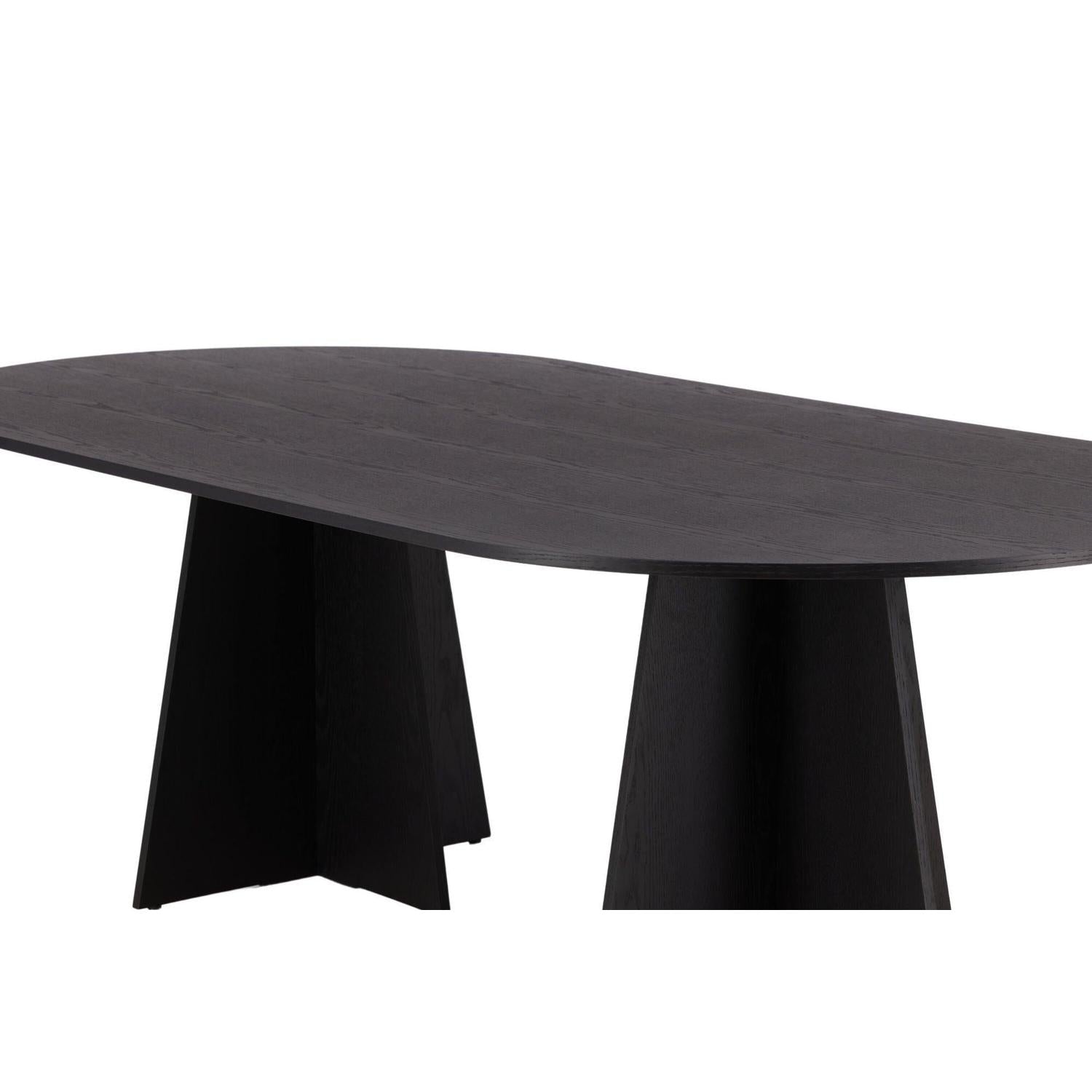Esstisch Bootcut 230*115cm - Schwarz-Esstisch Oval-Venture Home-le canapé
