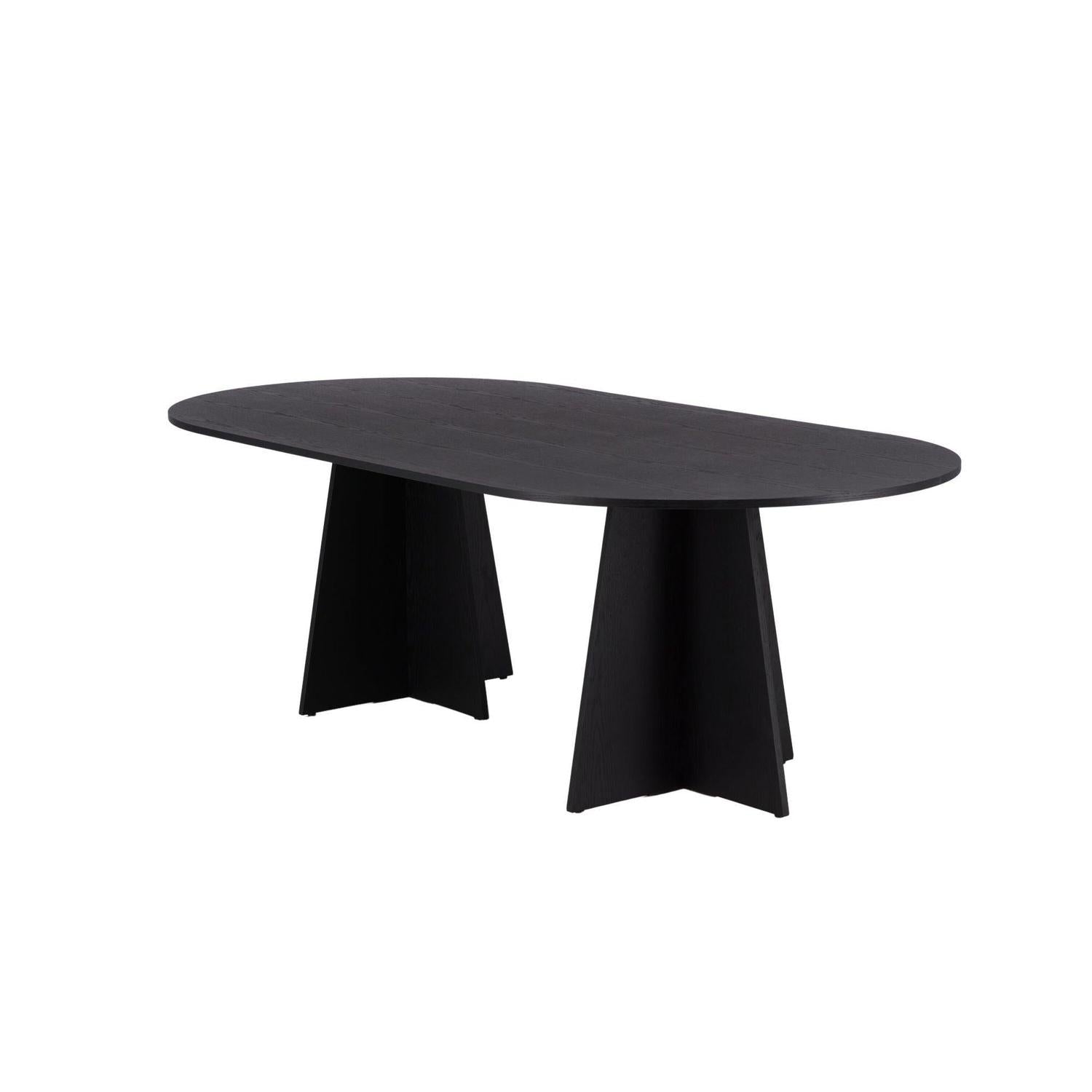 Esstisch Bootcut 230*115cm - Schwarz-Esstisch Oval-Venture Home-le canapé