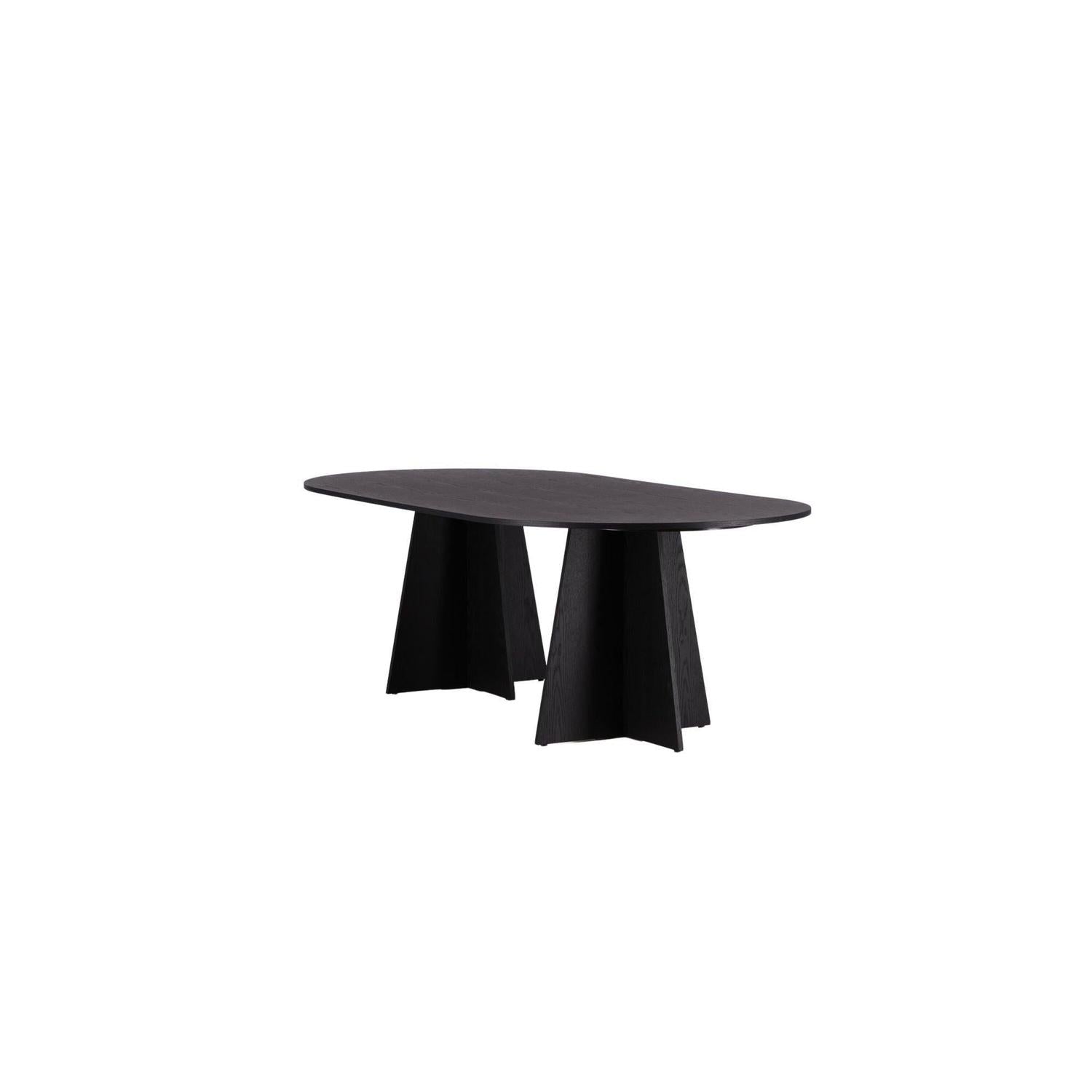 Esstisch Bootcut 230*115cm - Schwarz-Esstische Oval-Venture Home-le canapé