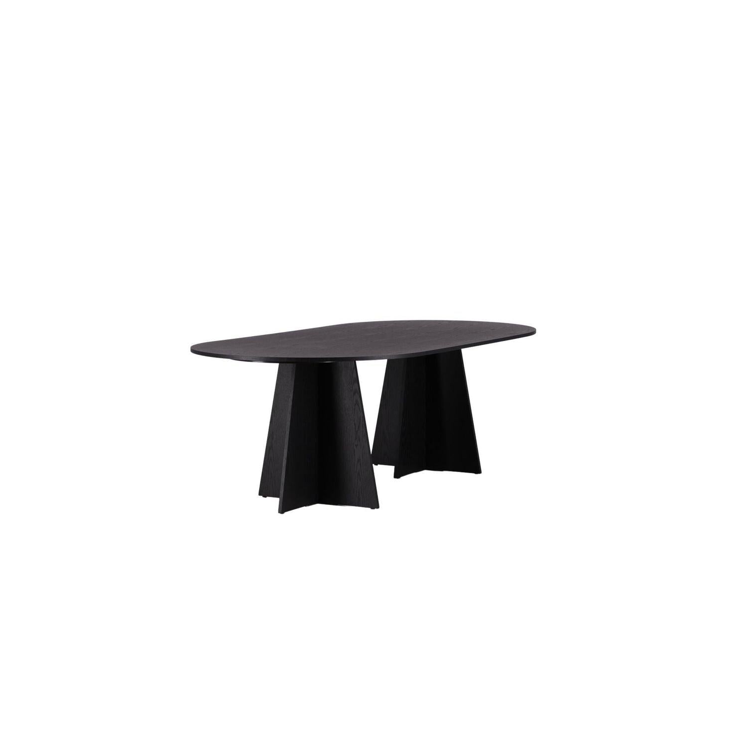 Esstisch Bootcut 230*115cm - Schwarz-Esstische Oval-Venture Home-le canapé